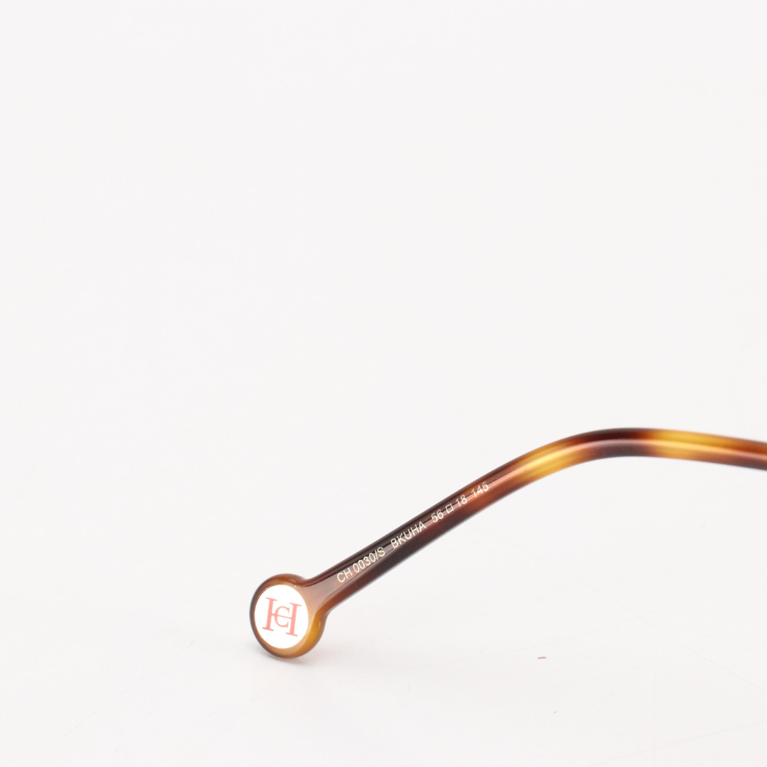 Carolina Herrera CH0030/S Rectangular Modified Cat-Eye Sunglasses with Case