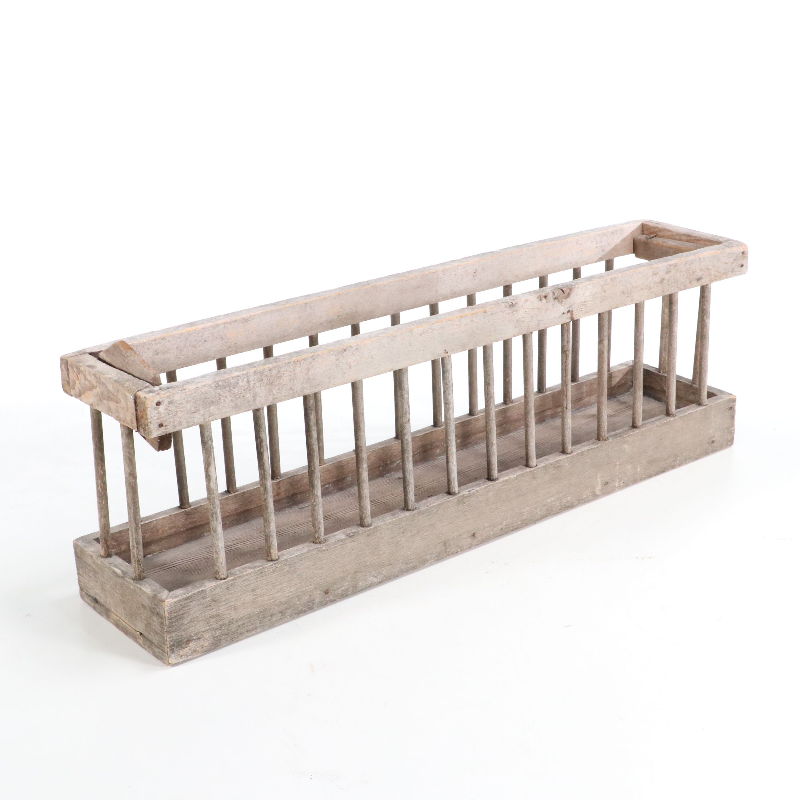 National Beer Wooden Crate with Rustic Wood Chicken Feeder