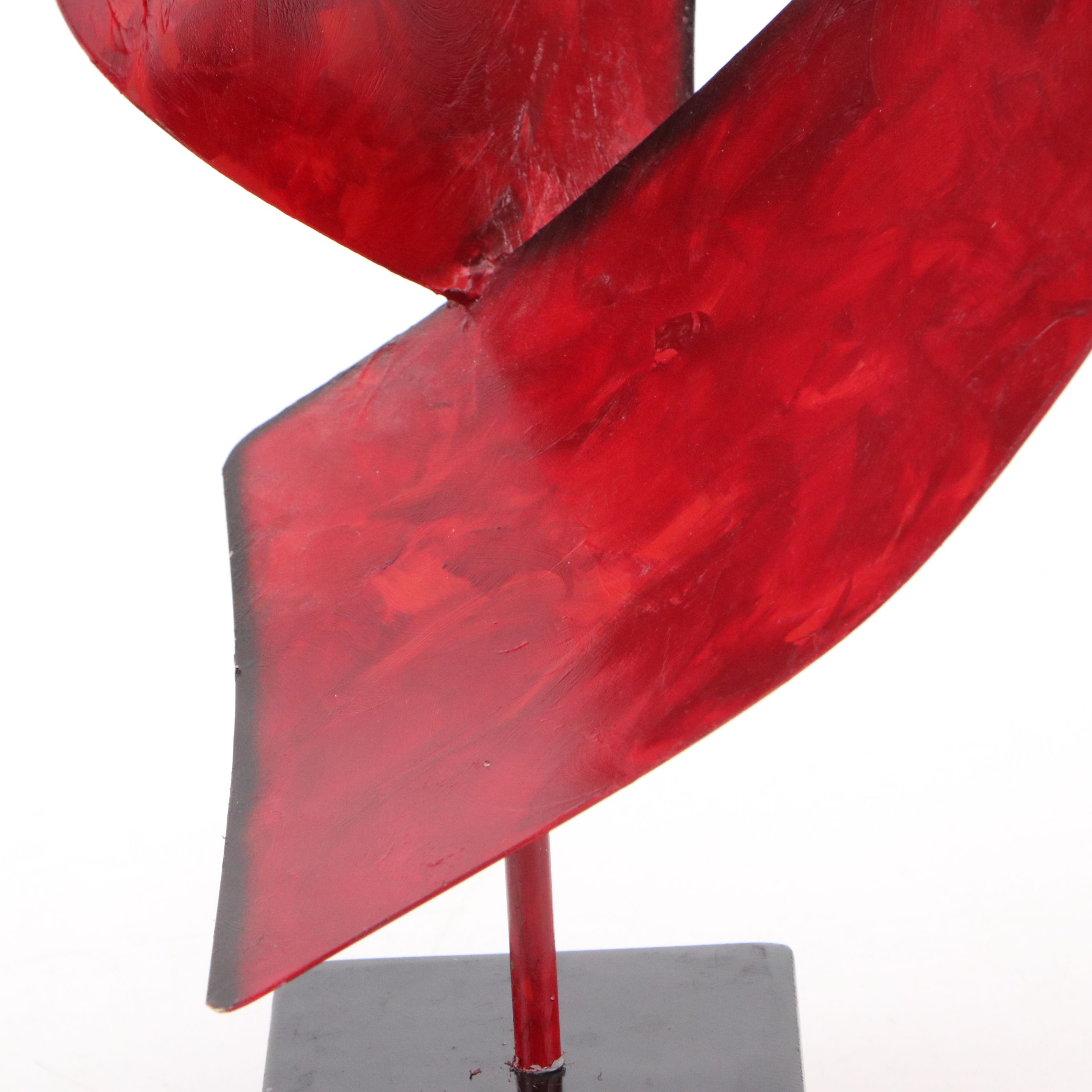 Cheryl Williams Abstract Metal Sculpture with Pearls, Late 20th Century