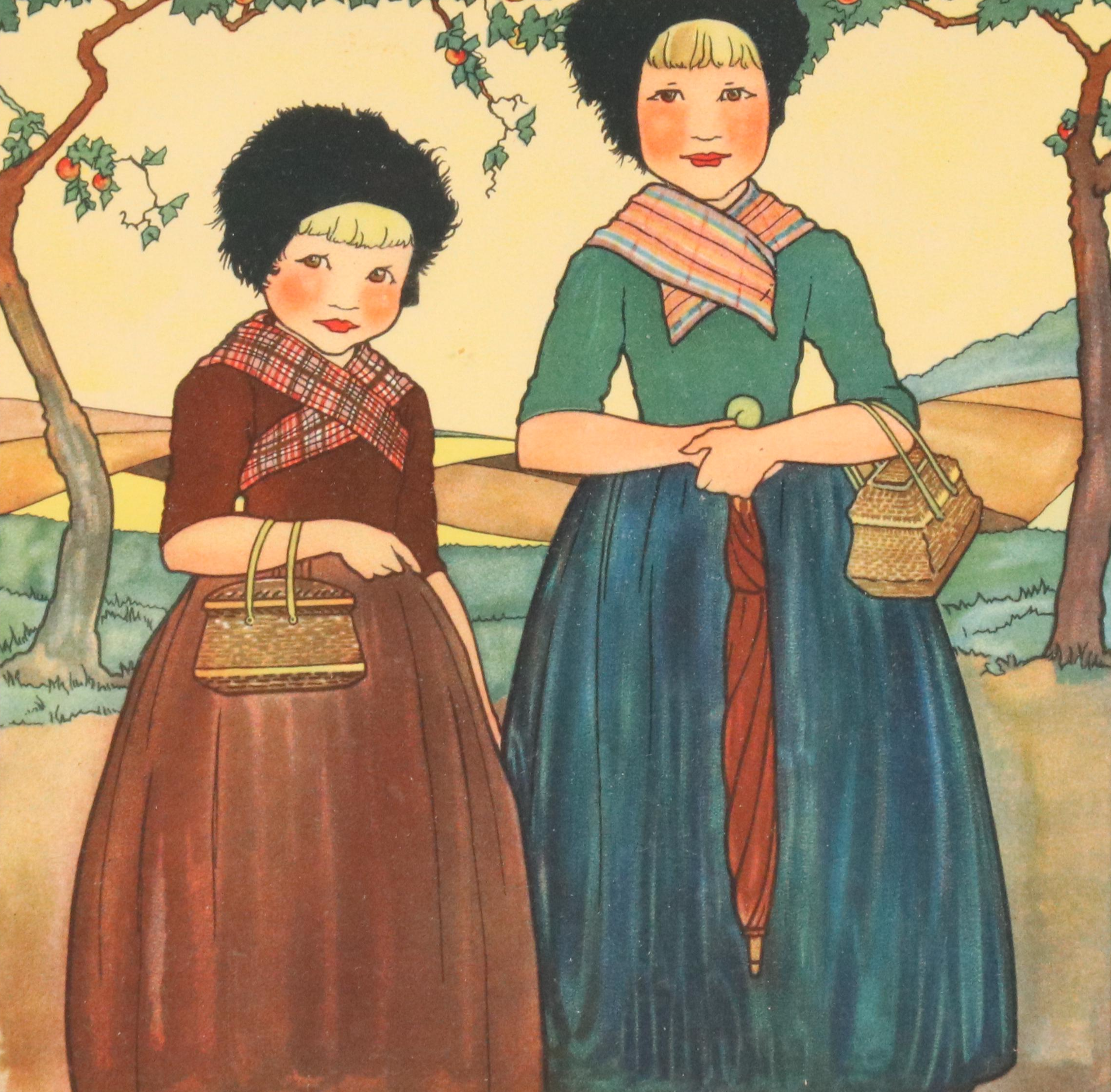 Dutch Fashion Halftones from "National Costumes" Series