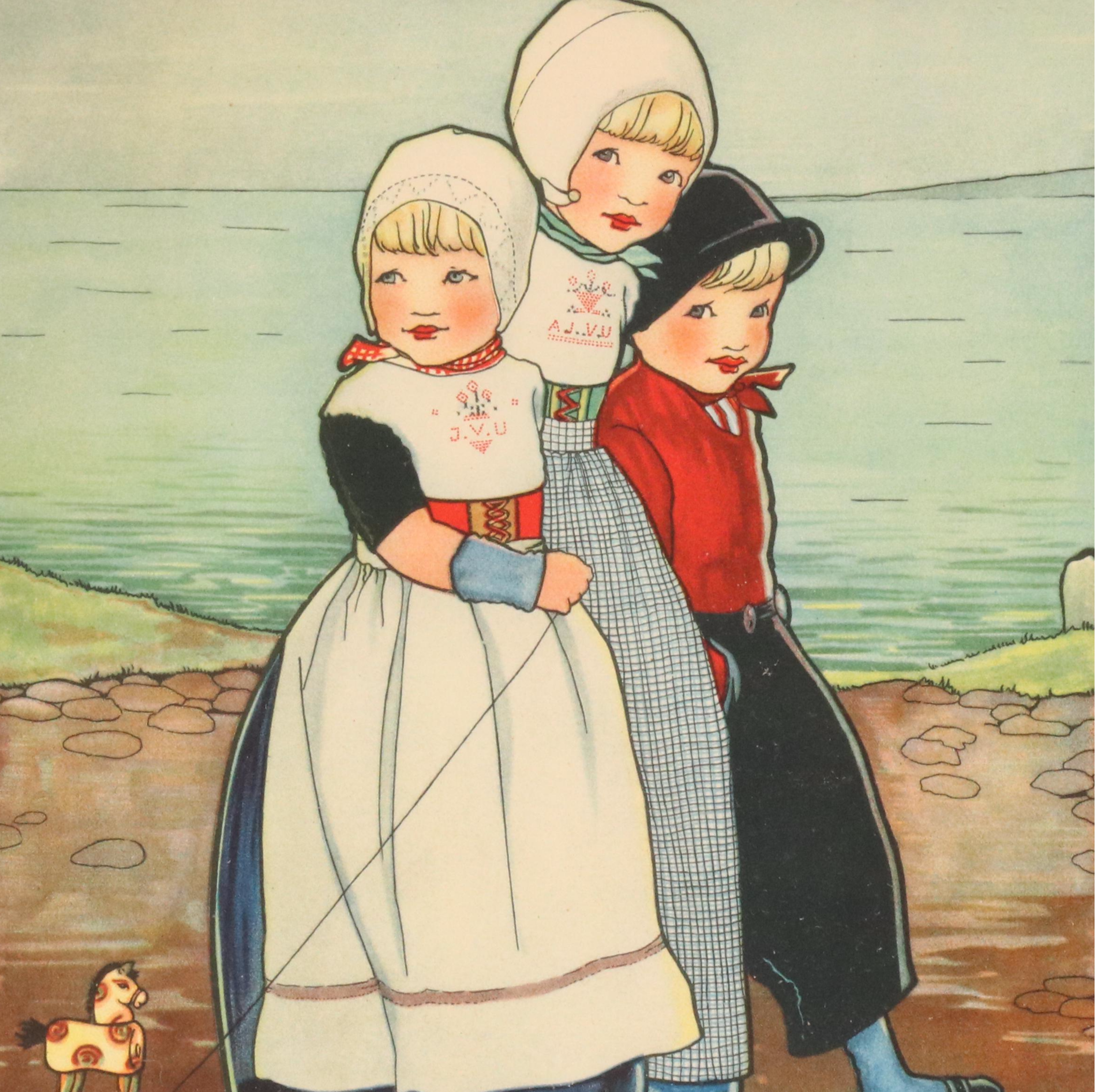 Dutch Fashion Halftones from "National Costumes" Series