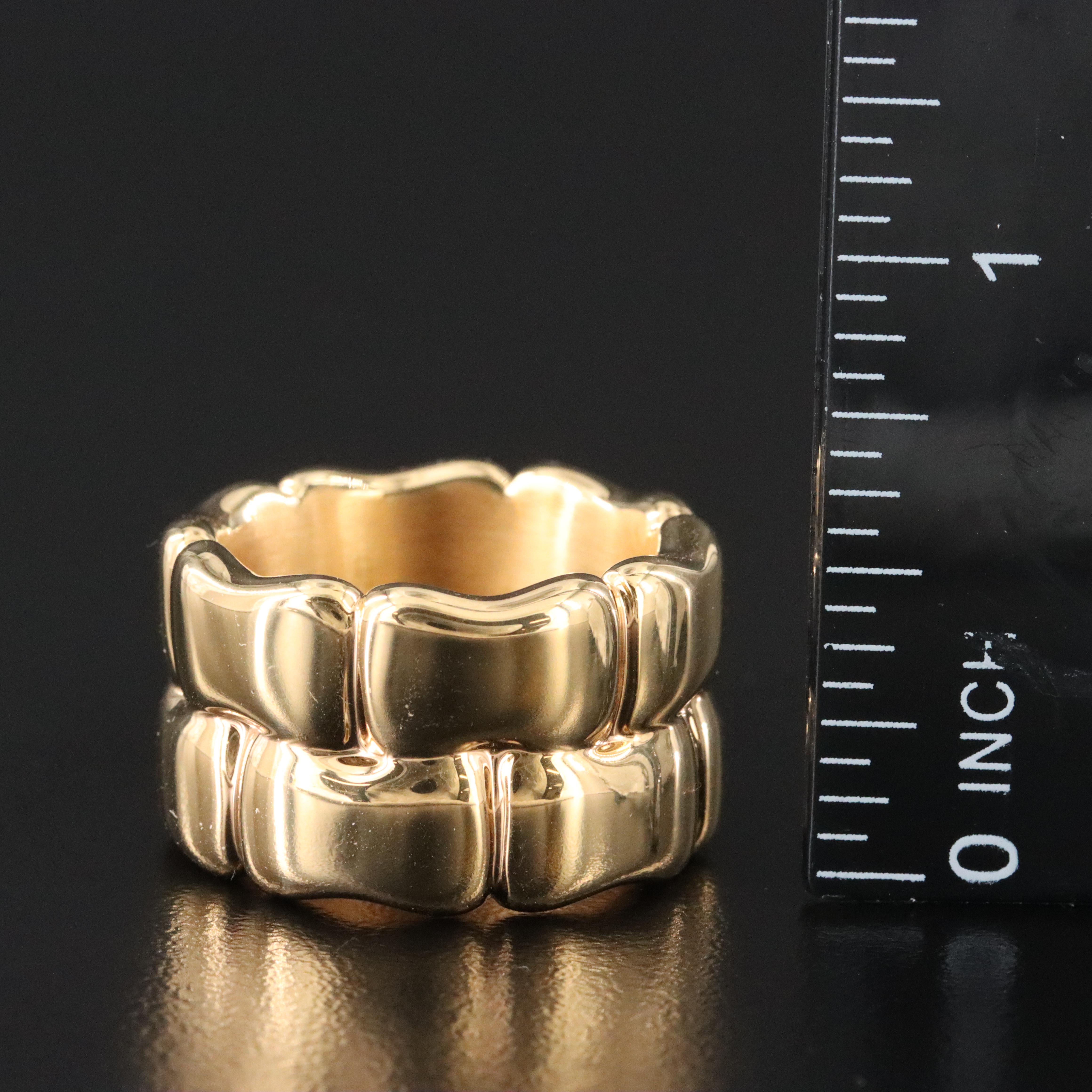 Stylized Bamboo 14K Electroformed Band