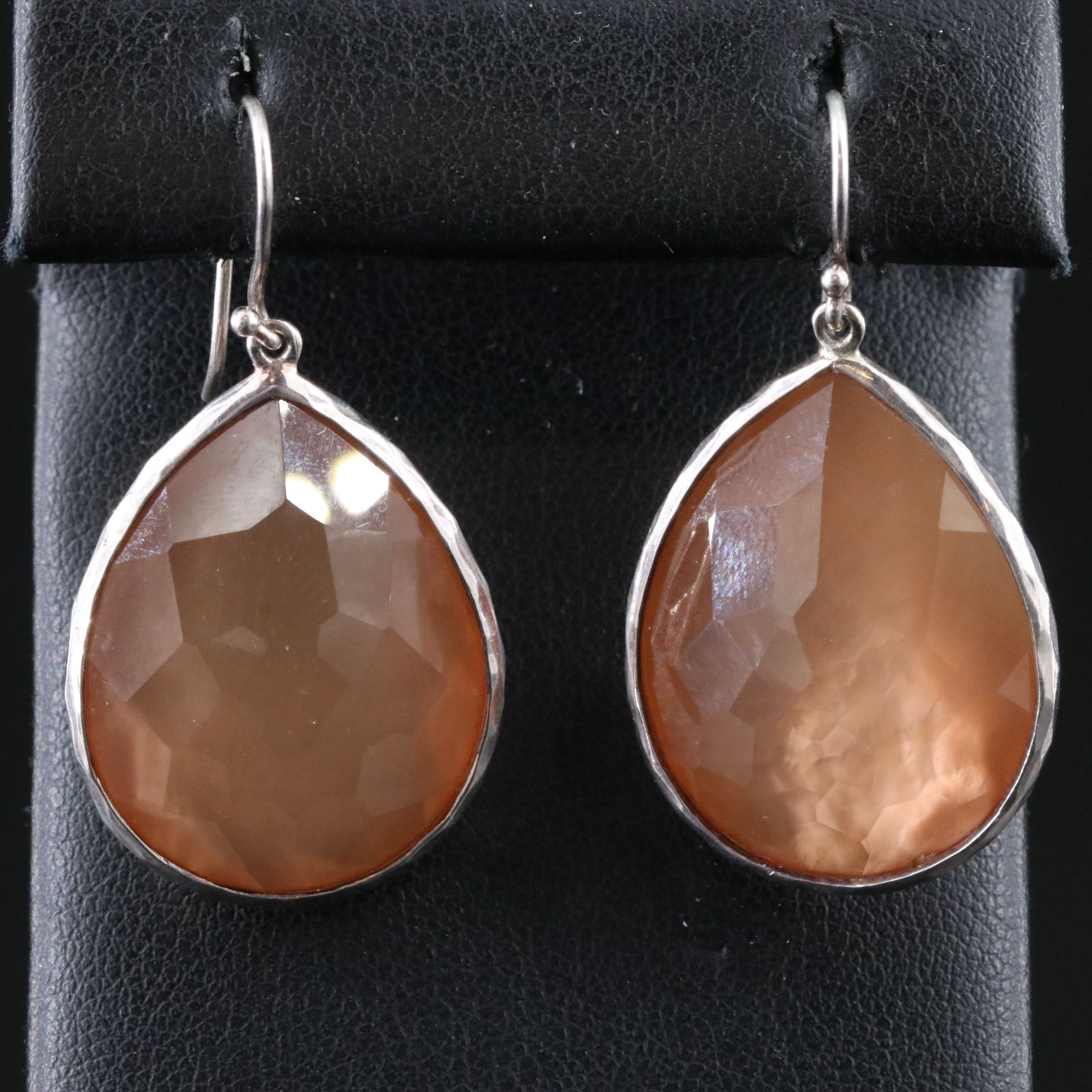 Ippolita Sterling Mother of Pearl and Quartz Two Sided Teardrop Earrings