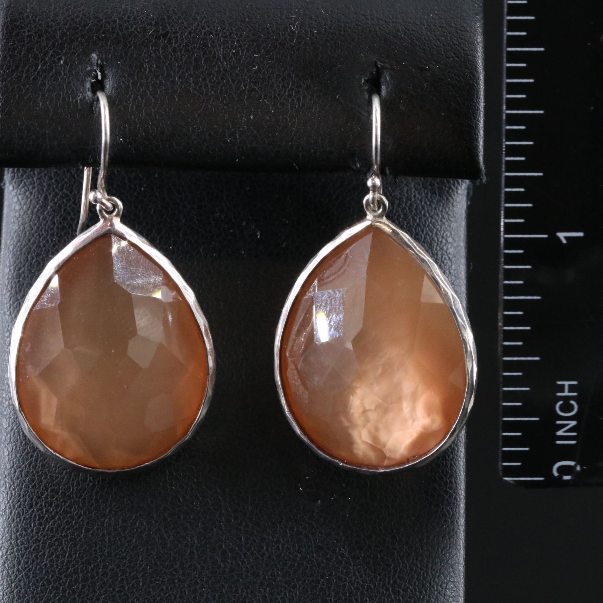 Ippolita Sterling Mother of Pearl and Quartz Two Sided Teardrop Earrings