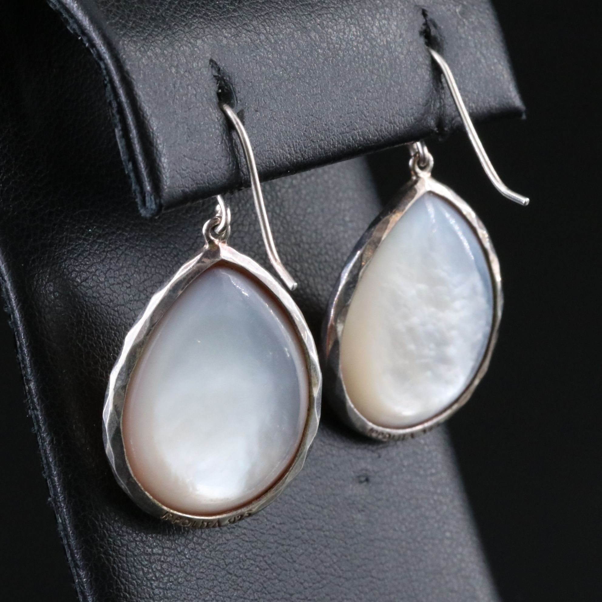 Ippolita Sterling Mother of Pearl and Quartz Two Sided Teardrop Earrings