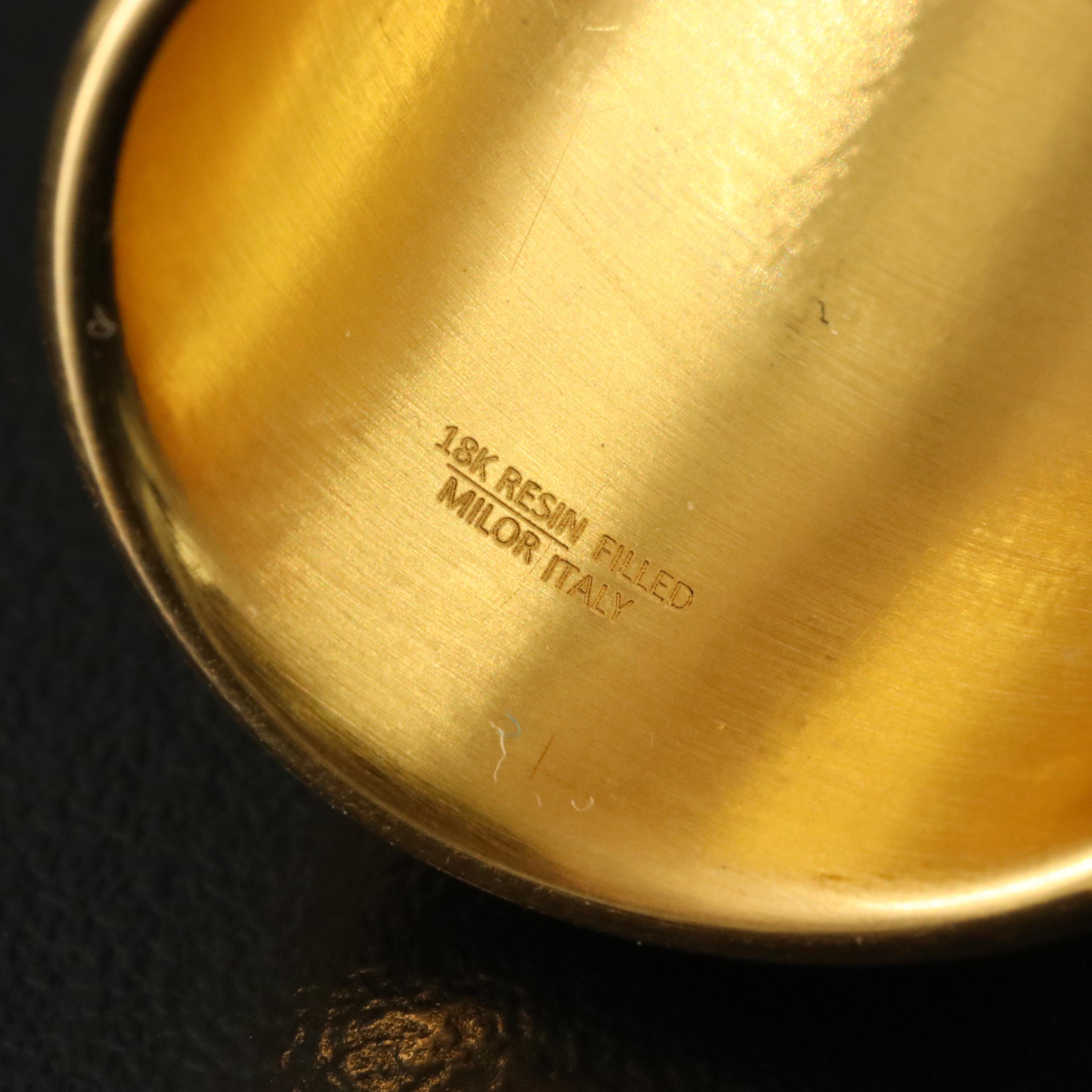 14K Electroformed Tapered Dome Ring