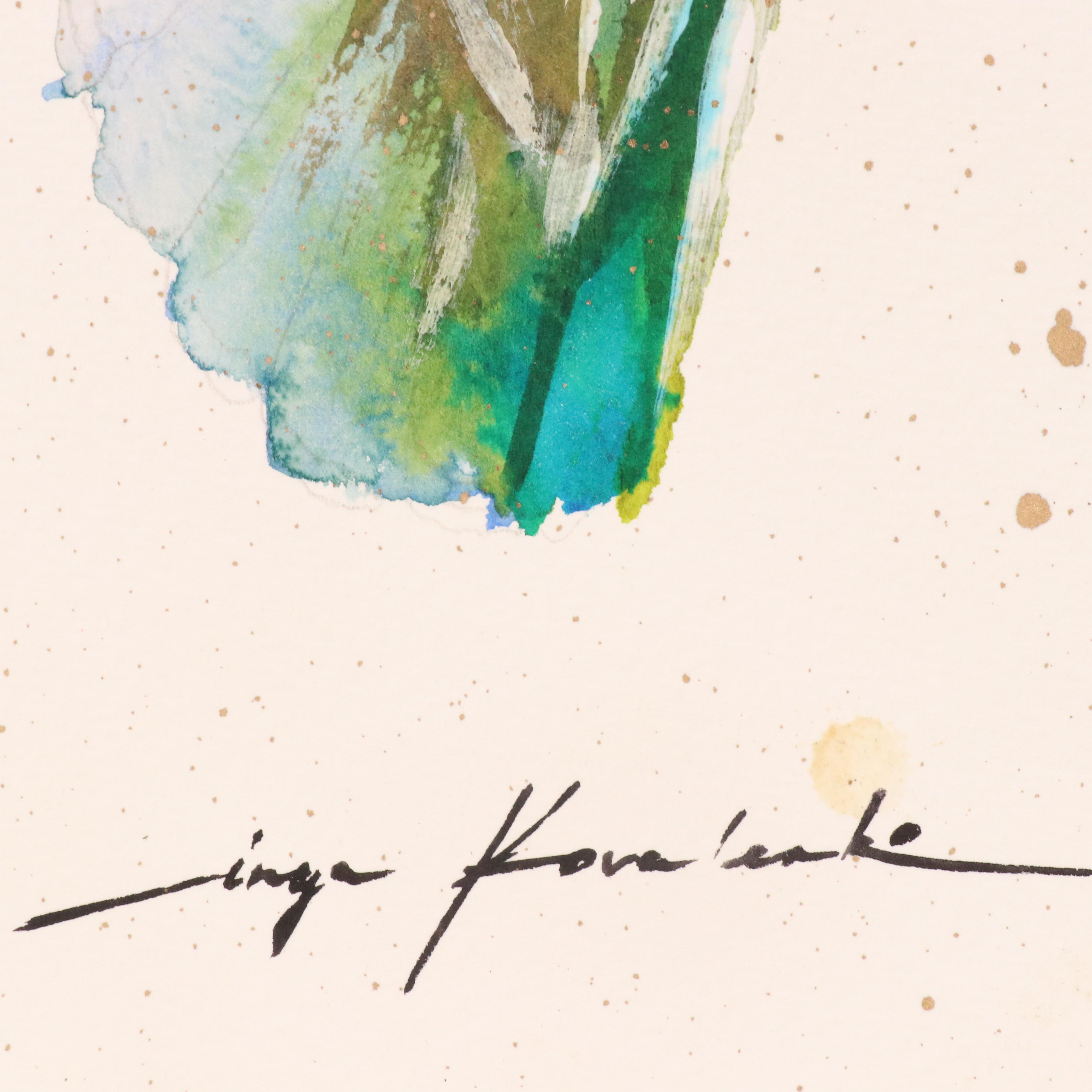 Inga Kovalenko Watercolor Painting of a Hummingbird, 2025