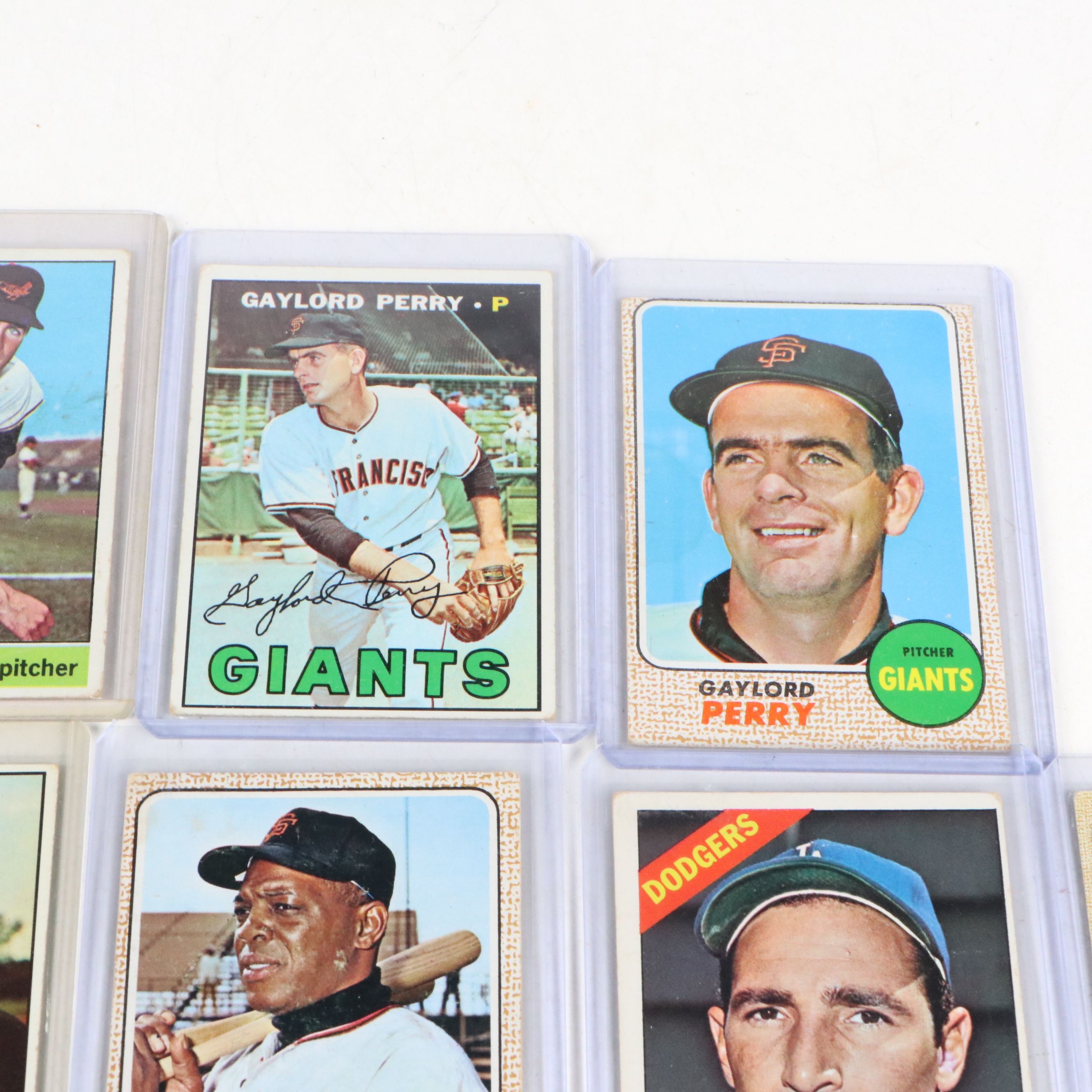 Topps Baseball Cards Featuring Reggie Jackson and Jim Palmer Rookies, 1960s