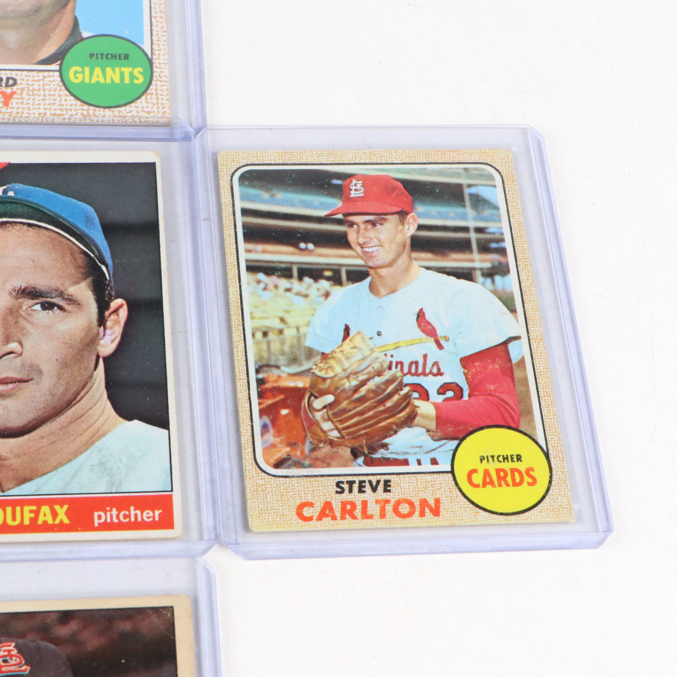 Topps Baseball Cards Featuring Reggie Jackson and Jim Palmer Rookies, 1960s