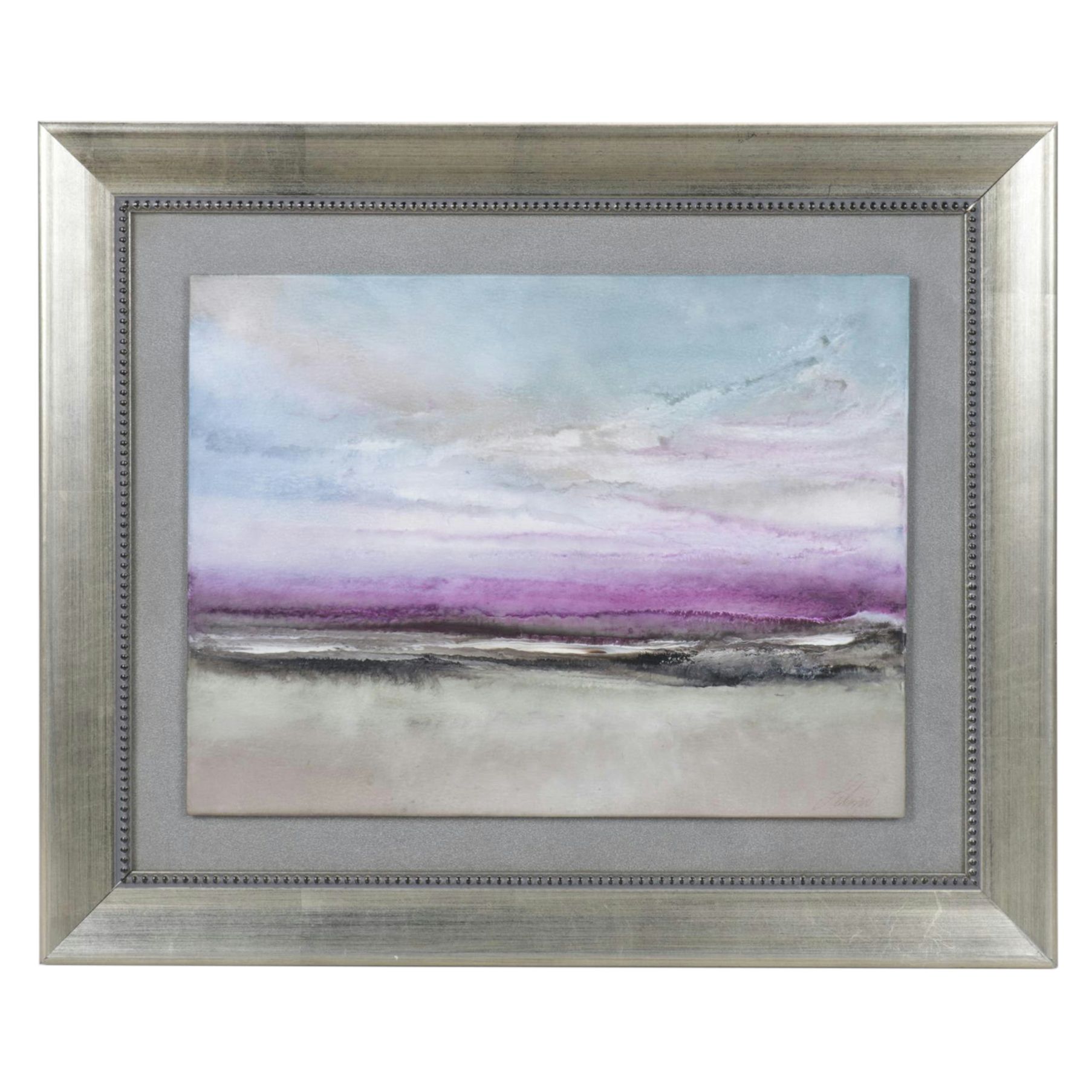 Bob Lehman Beach Landscape Oil Painting, Late 20th Century