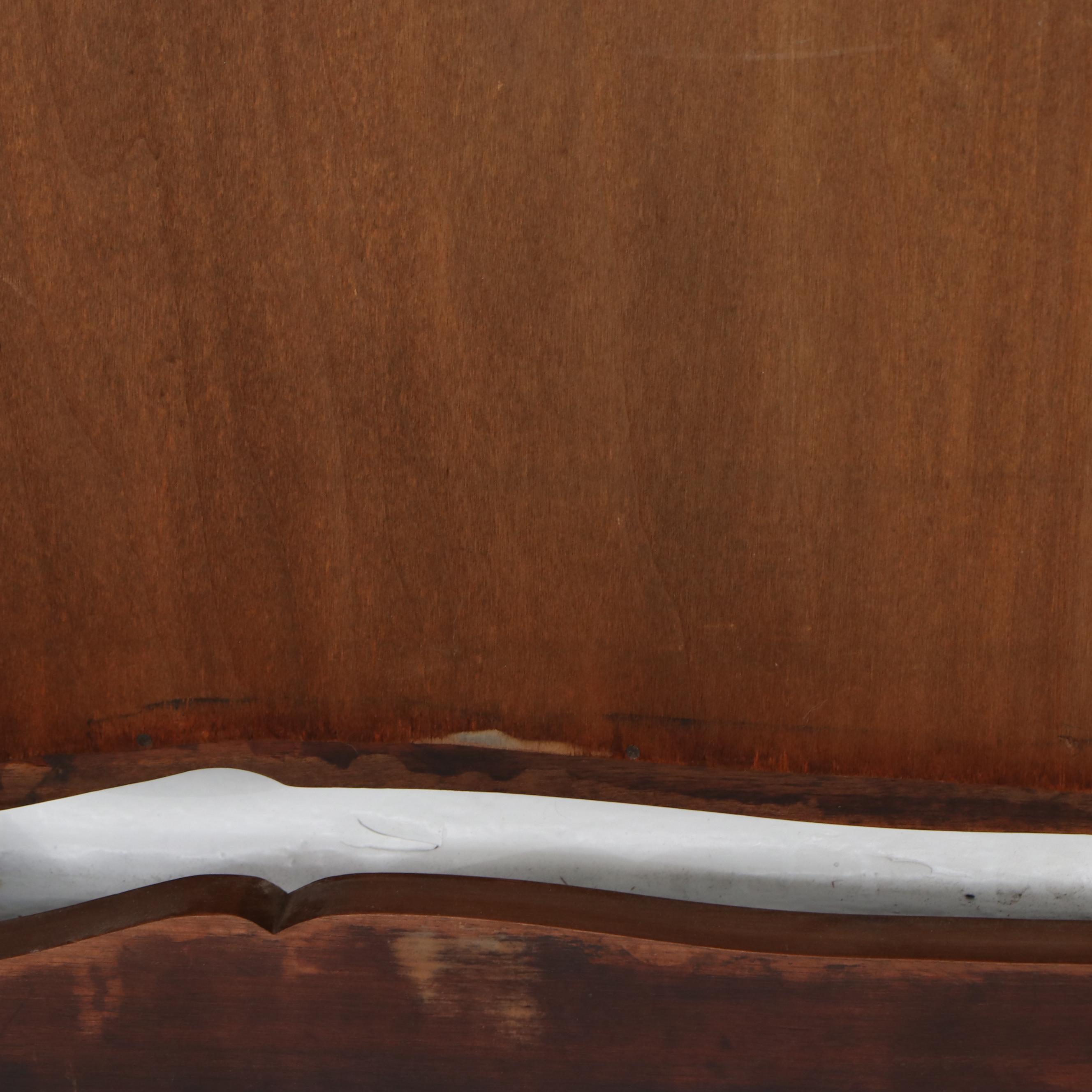 Serpentine Front Burl Wood Dresser with Marble Top