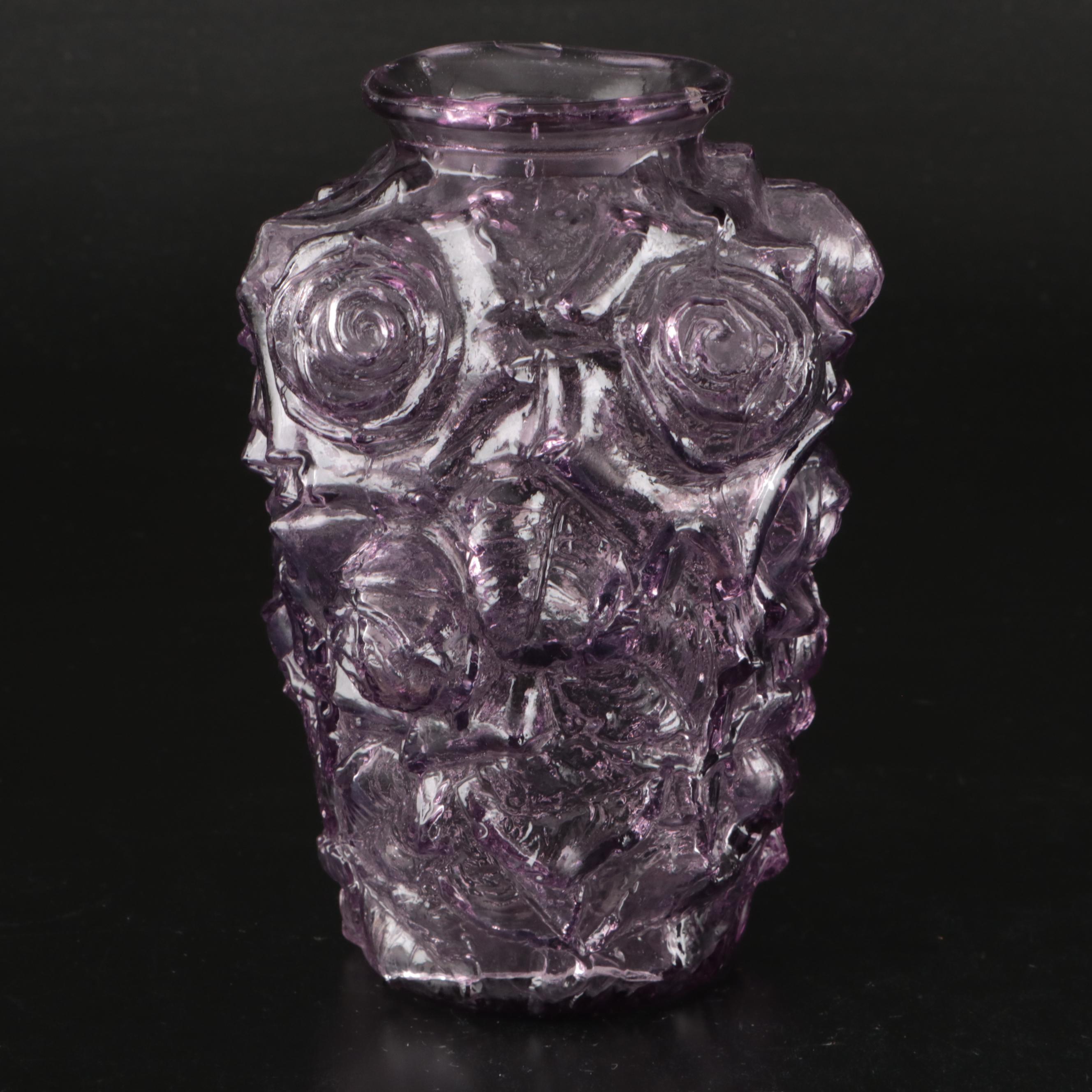 Sunned Adams "Crystal Wedding" Candy Dish and Goofus Glass Vase with Other Bank