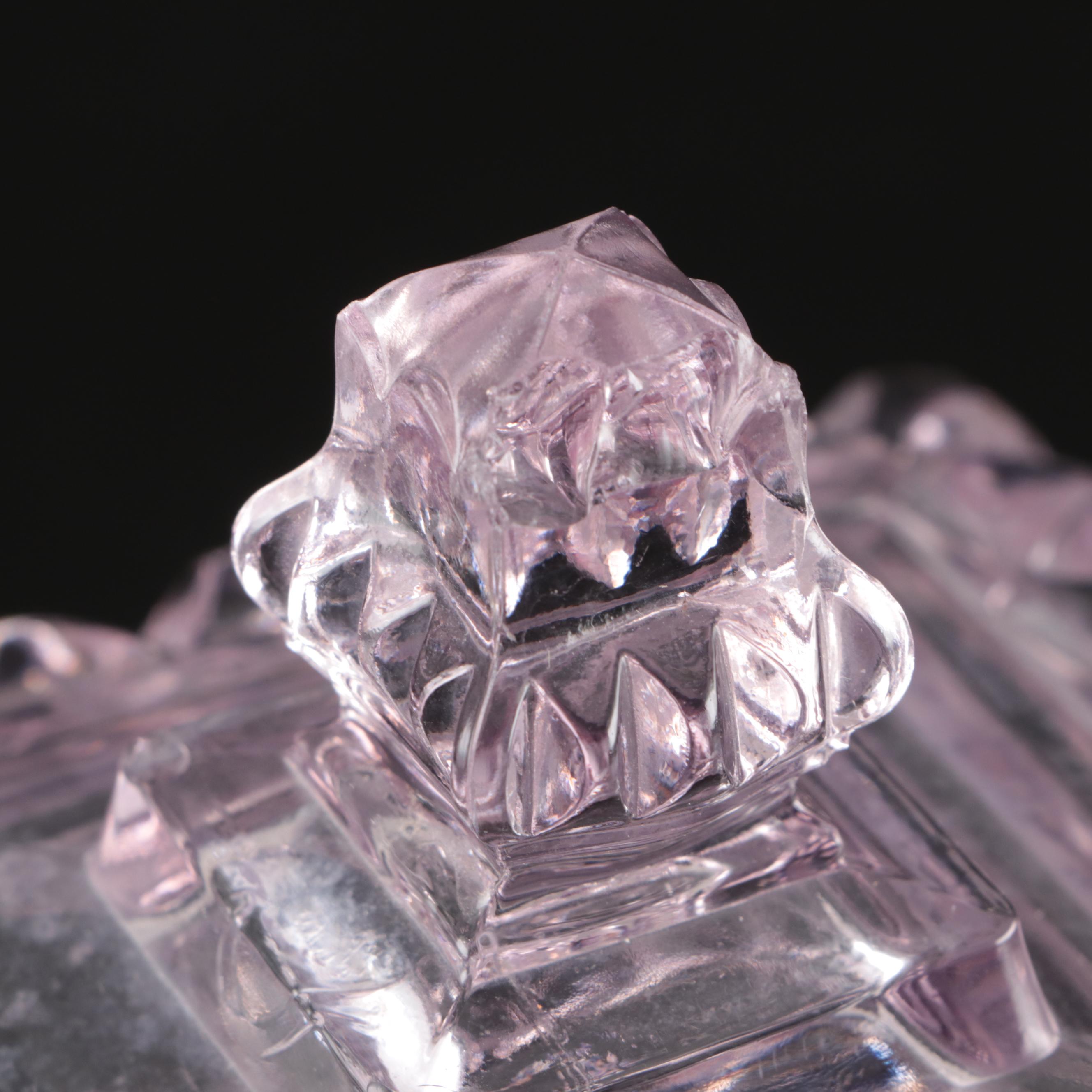 Sunned Adams "Crystal Wedding" Candy Dish and Goofus Glass Vase with Other Bank