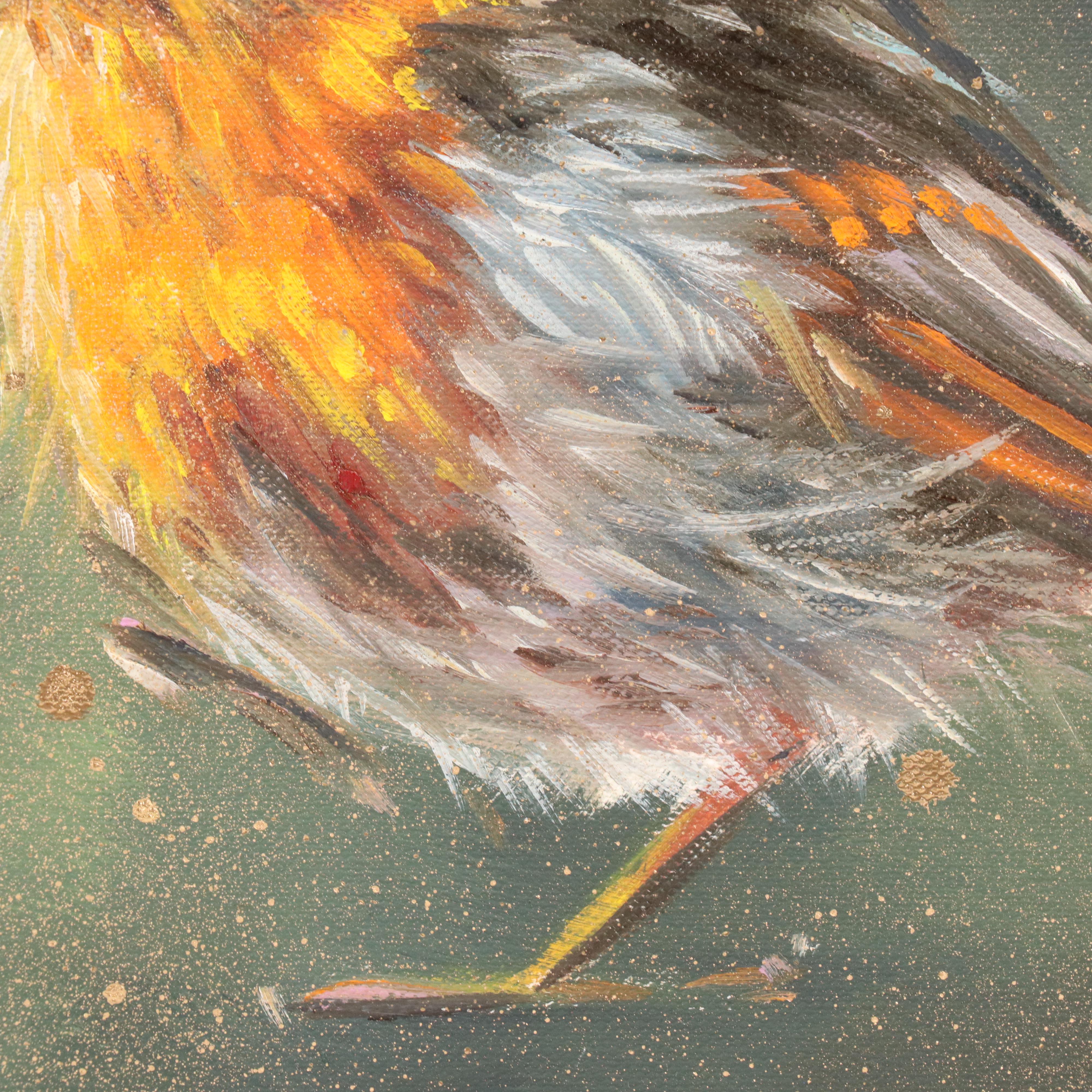 Inga Kovalenko Oil Painting of a Bird, 2025