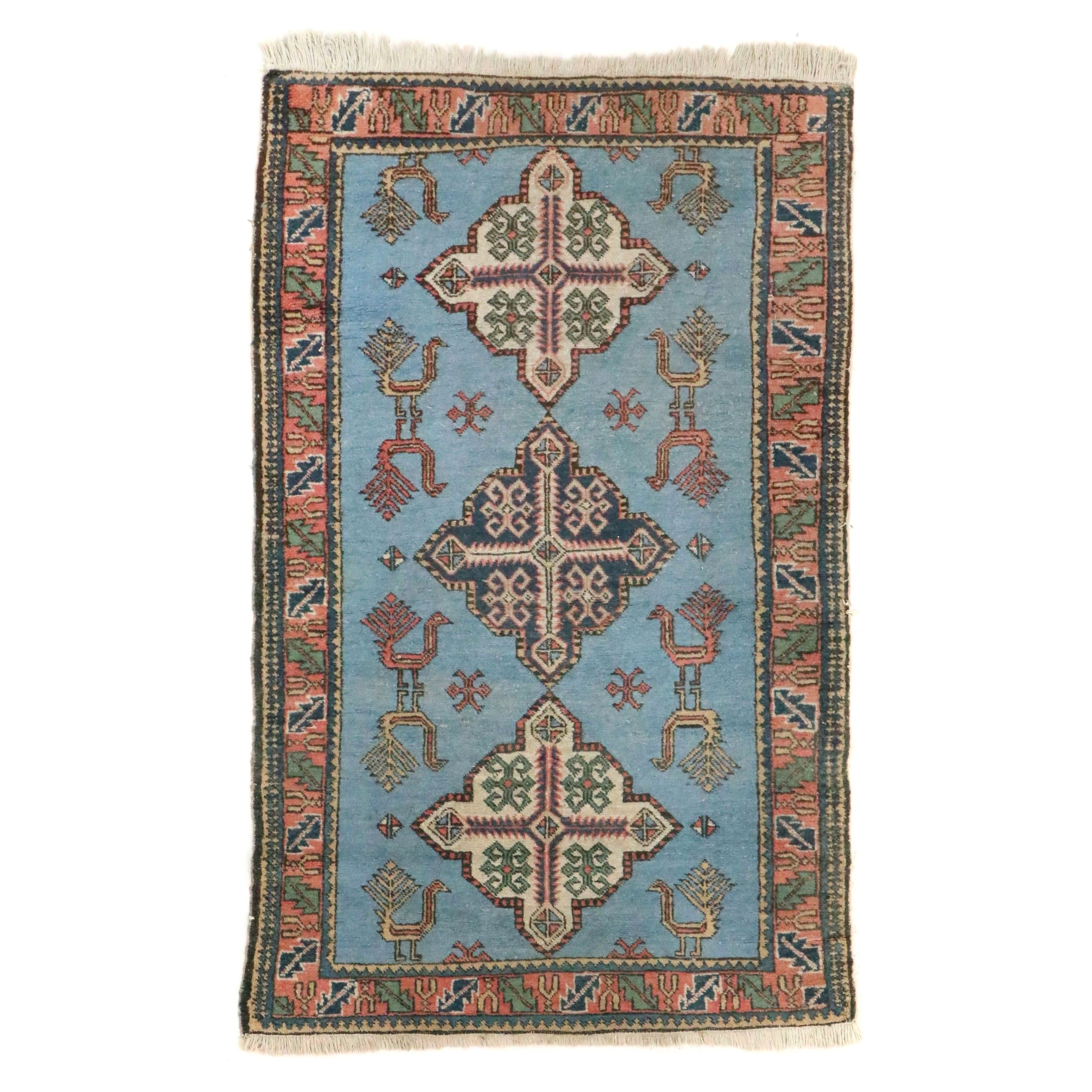 3'5 x 5'7 Hand-Knotted Persian Akstafa Style Area Rug
