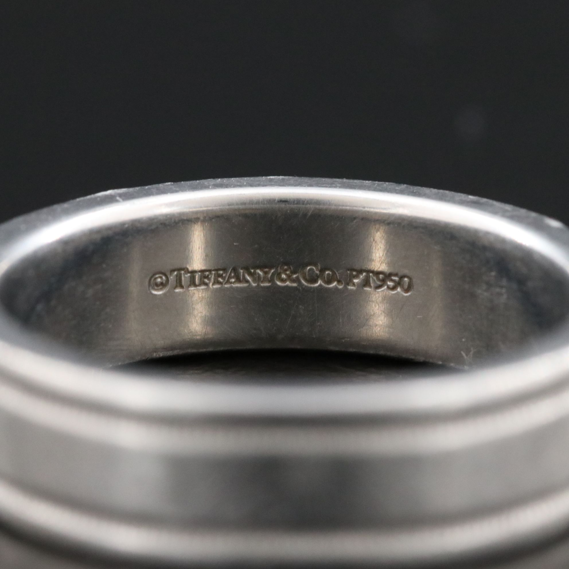 Tiffany & Co. Platinum Milgrain Band