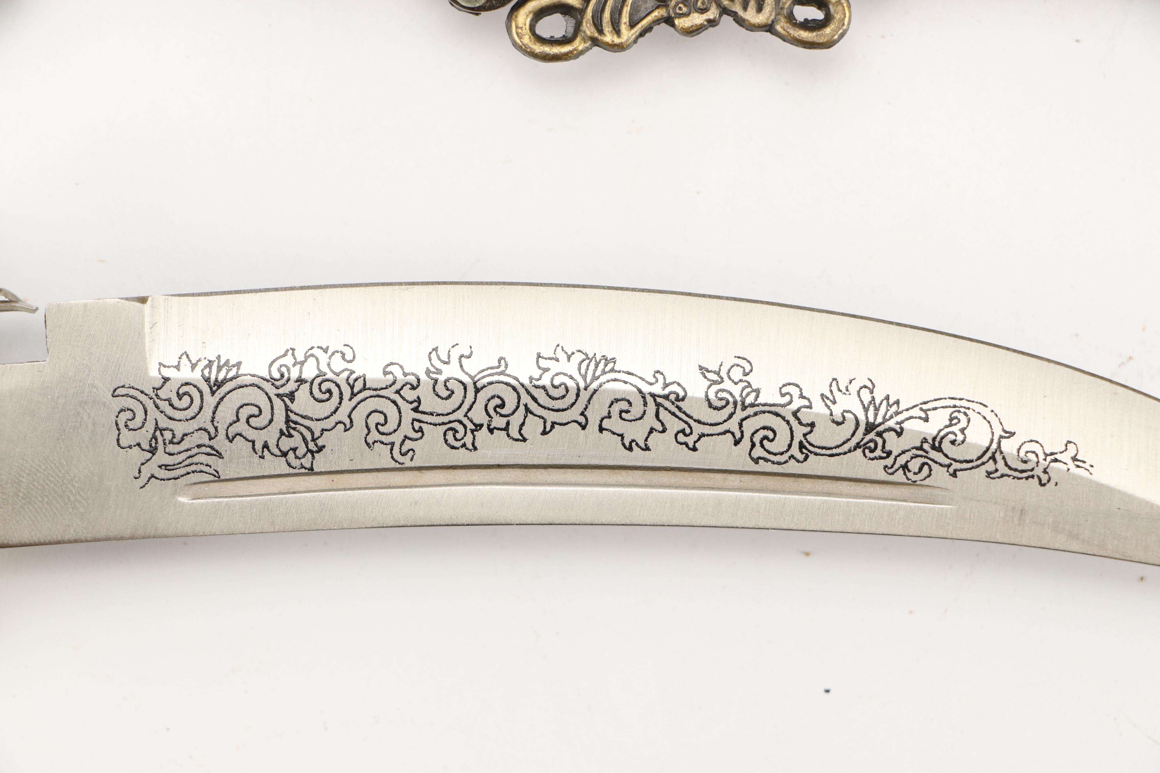 Classical and Asian Inspired Stainless Steel Bladed Knives and Daggers
