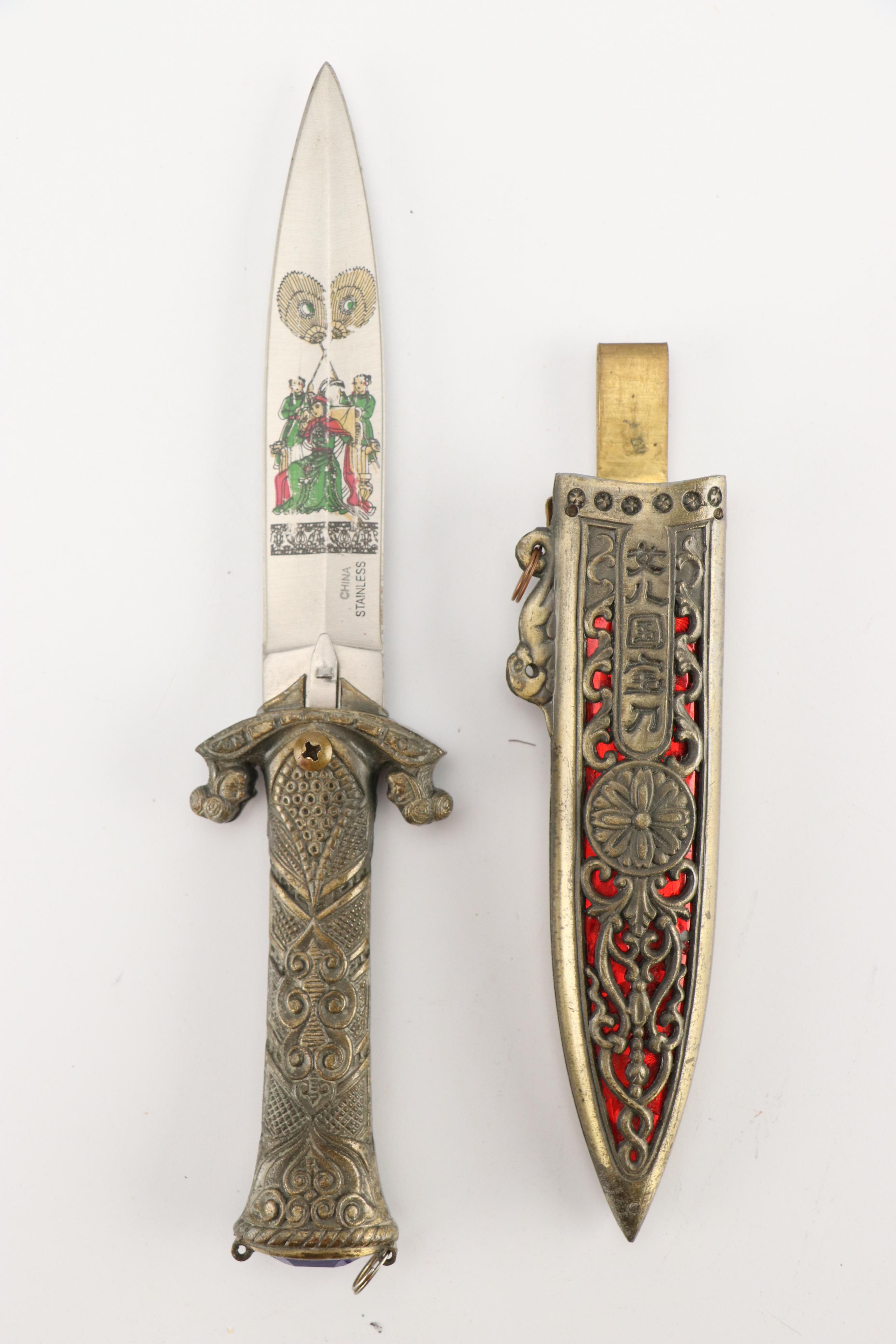 Classical and Asian Inspired Stainless Steel Bladed Knives and Daggers