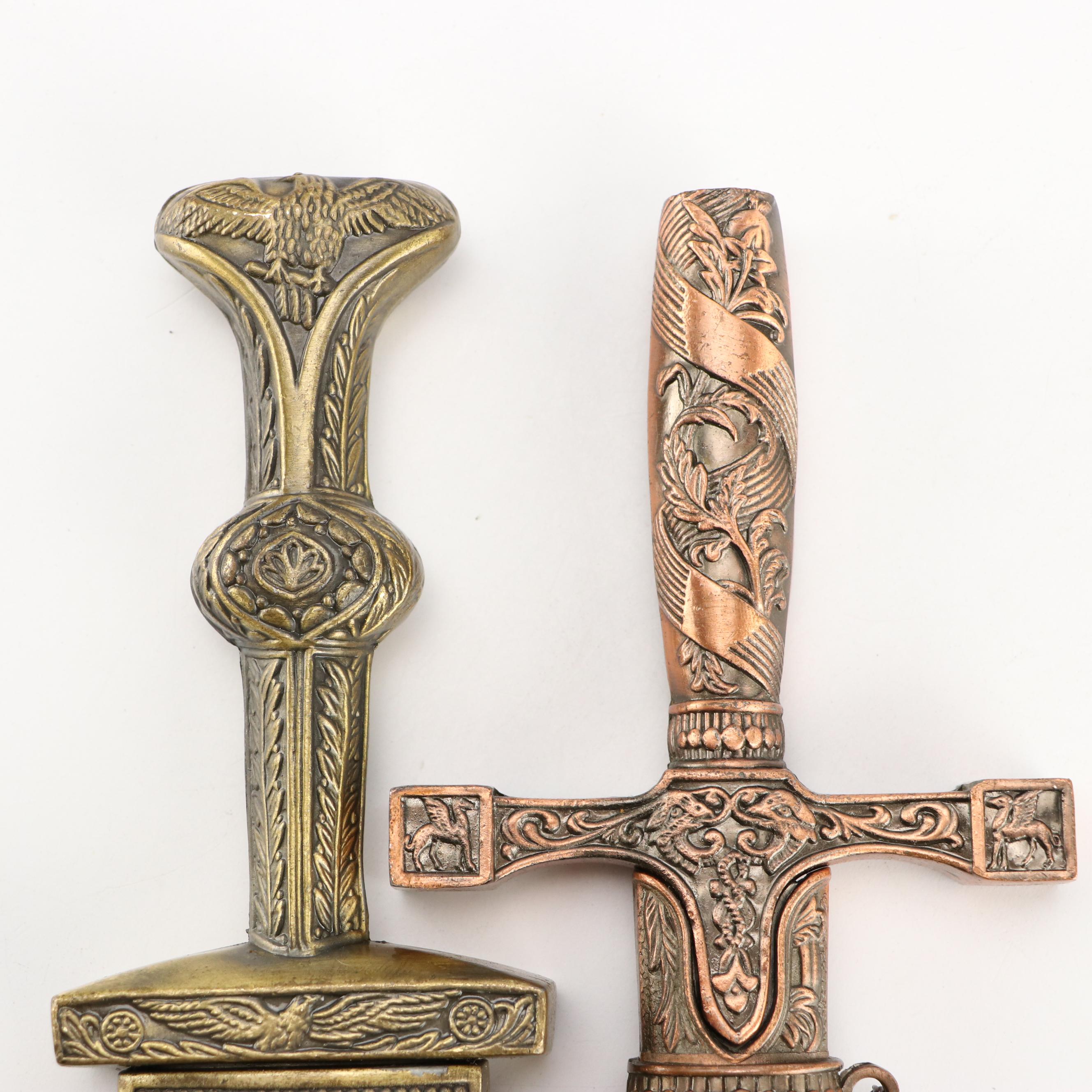 Classical and Asian Inspired Stainless Steel Bladed Knives and Daggers