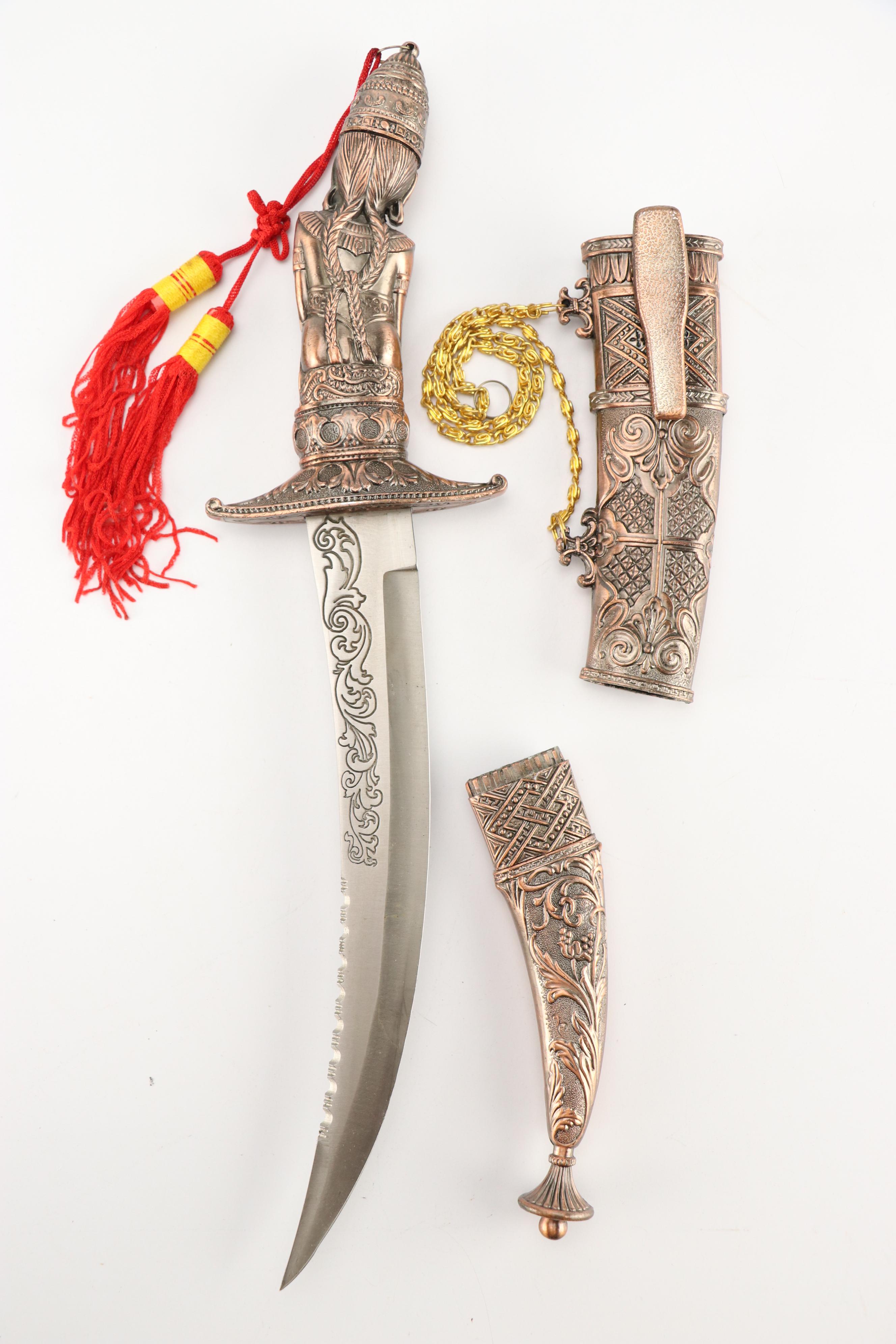 Classical and Asian Inspired Stainless Steel Bladed Knives and Daggers