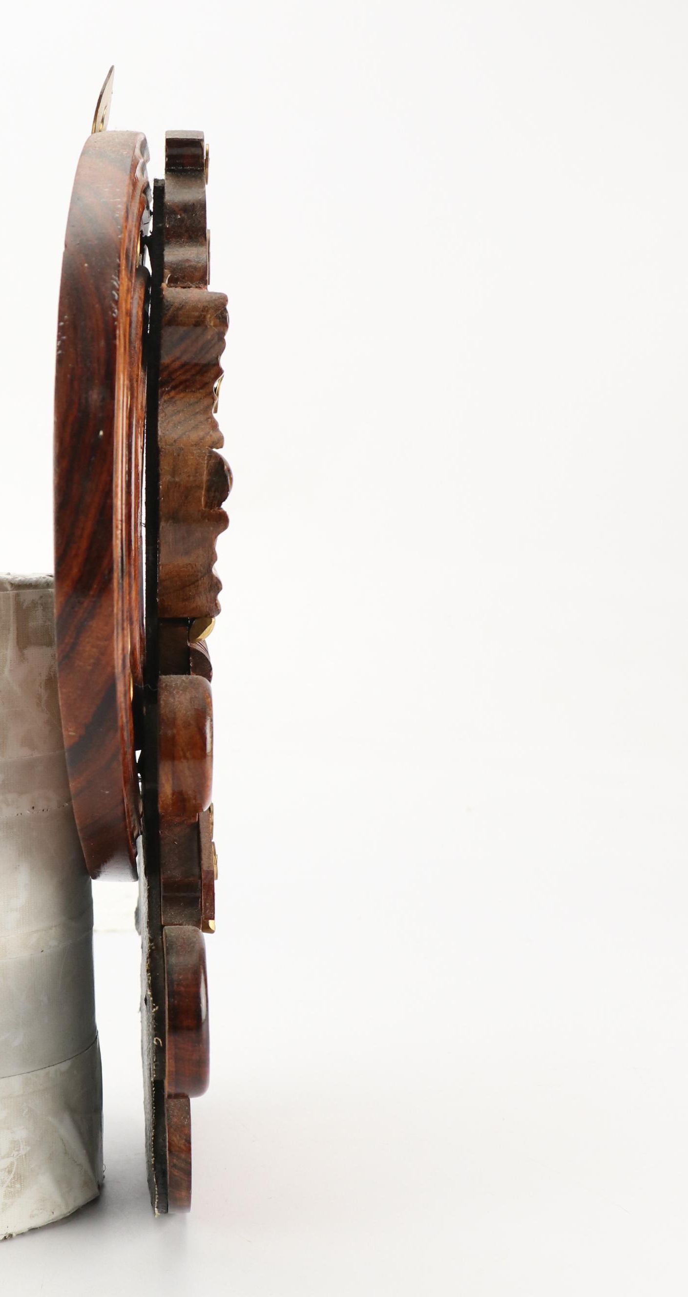 Indian Kathakali Carved Wooden Face Plaque