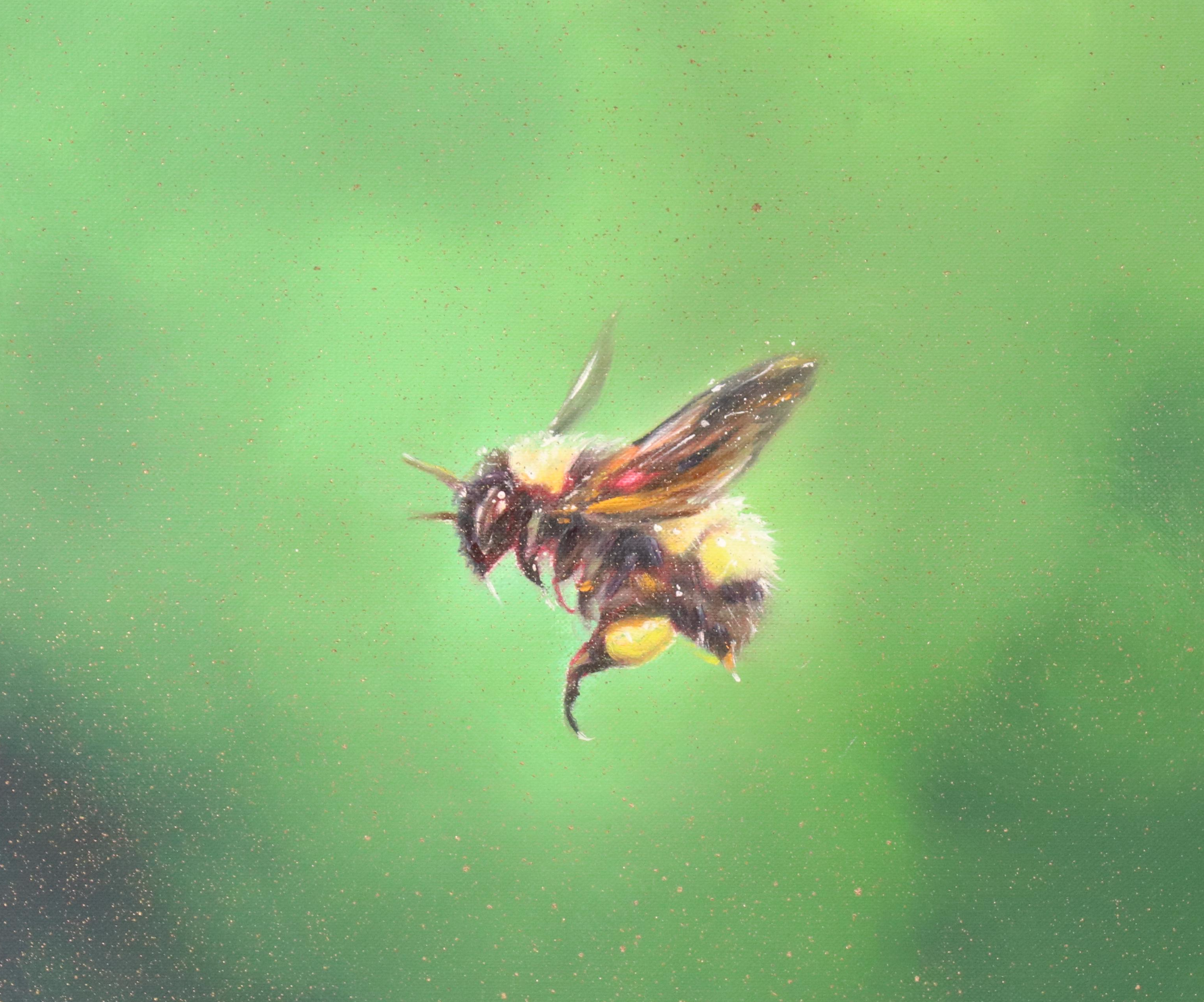 Inga Kovalenko Oil Painting of a Bee, 2025