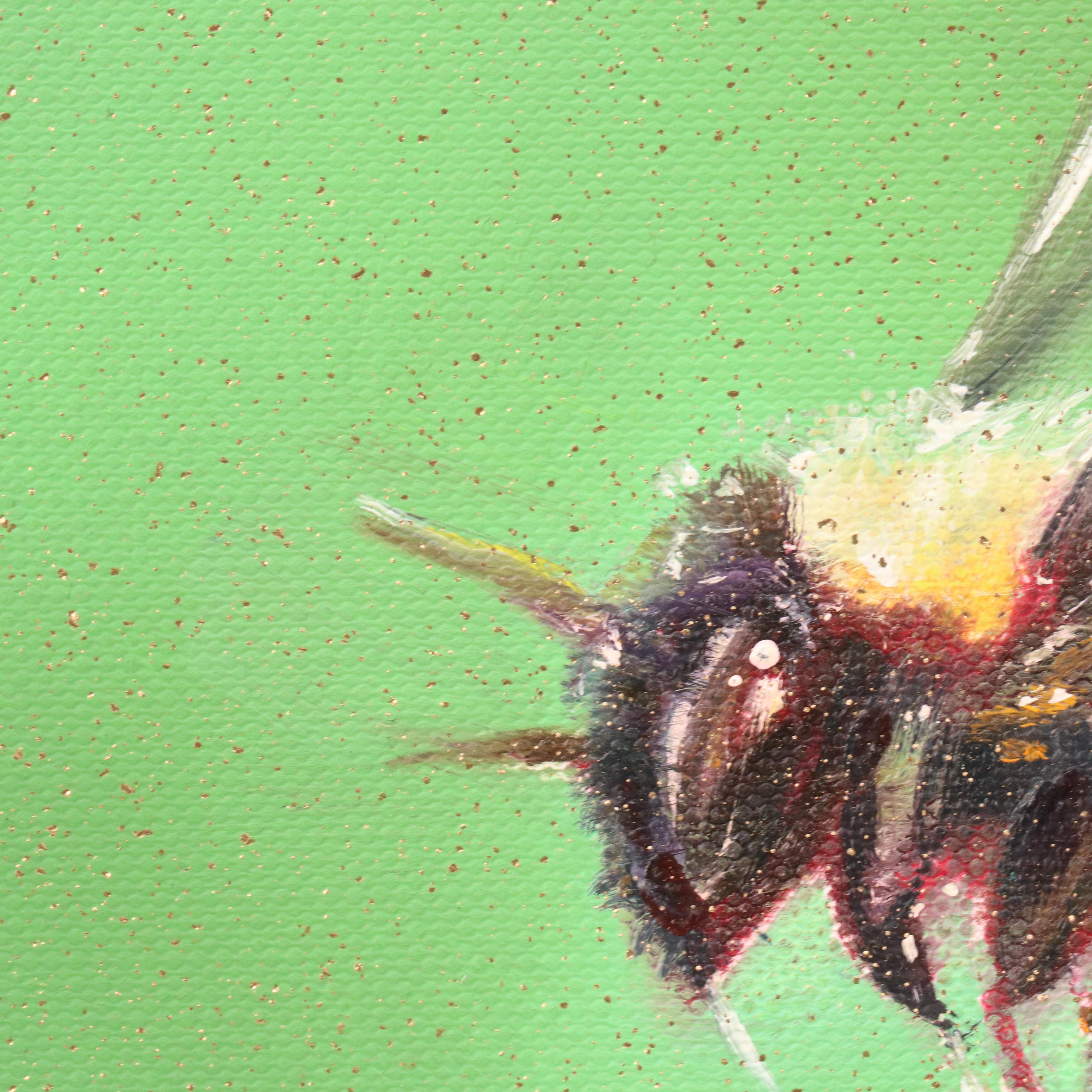 Inga Kovalenko Oil Painting of a Bee, 2025