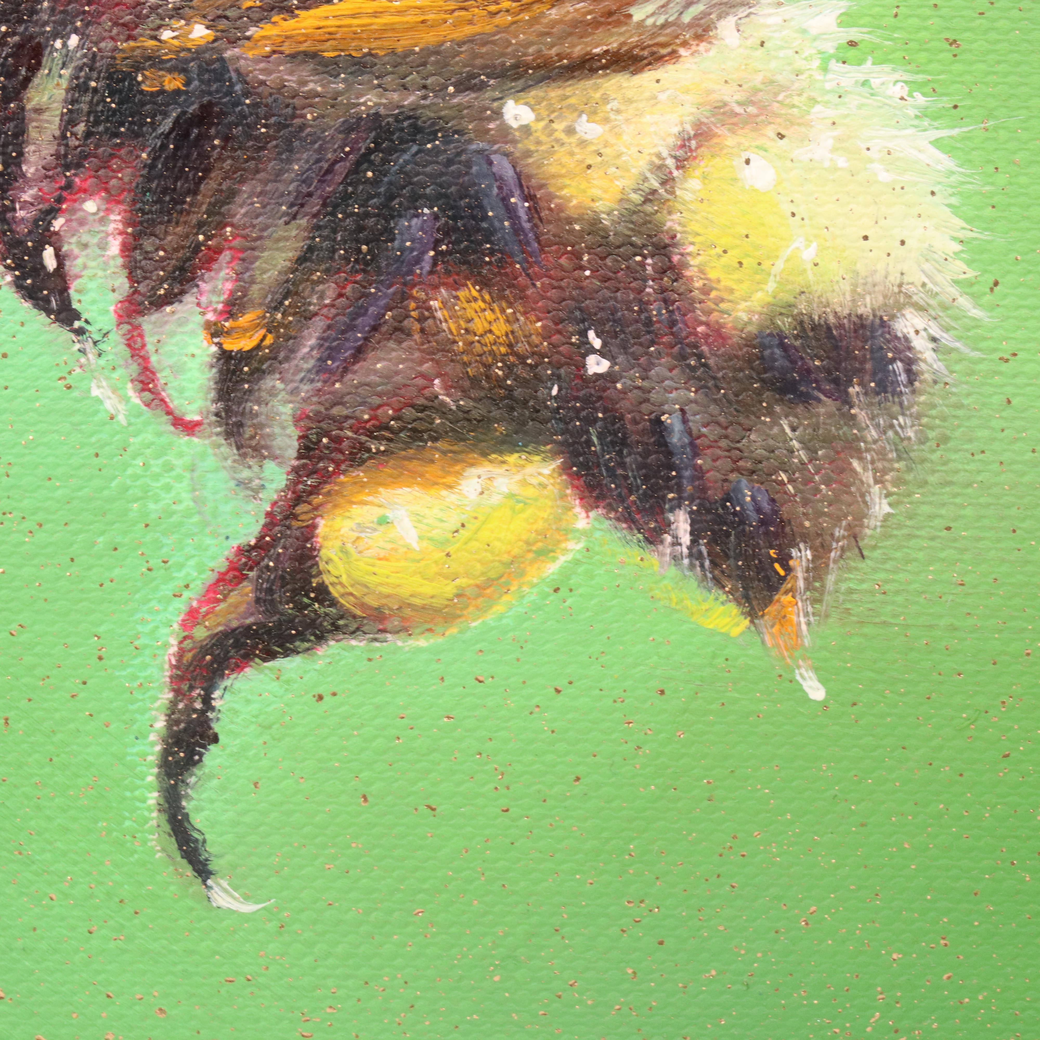 Inga Kovalenko Oil Painting of a Bee, 2025