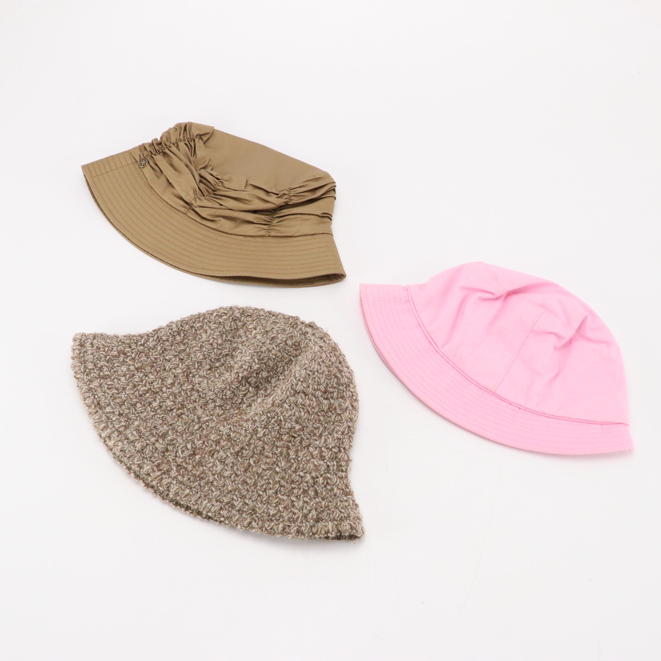 Isaac Mizrahi Cotton Bucket Hats, Other Knit Hats and Peruvian Cone Hat