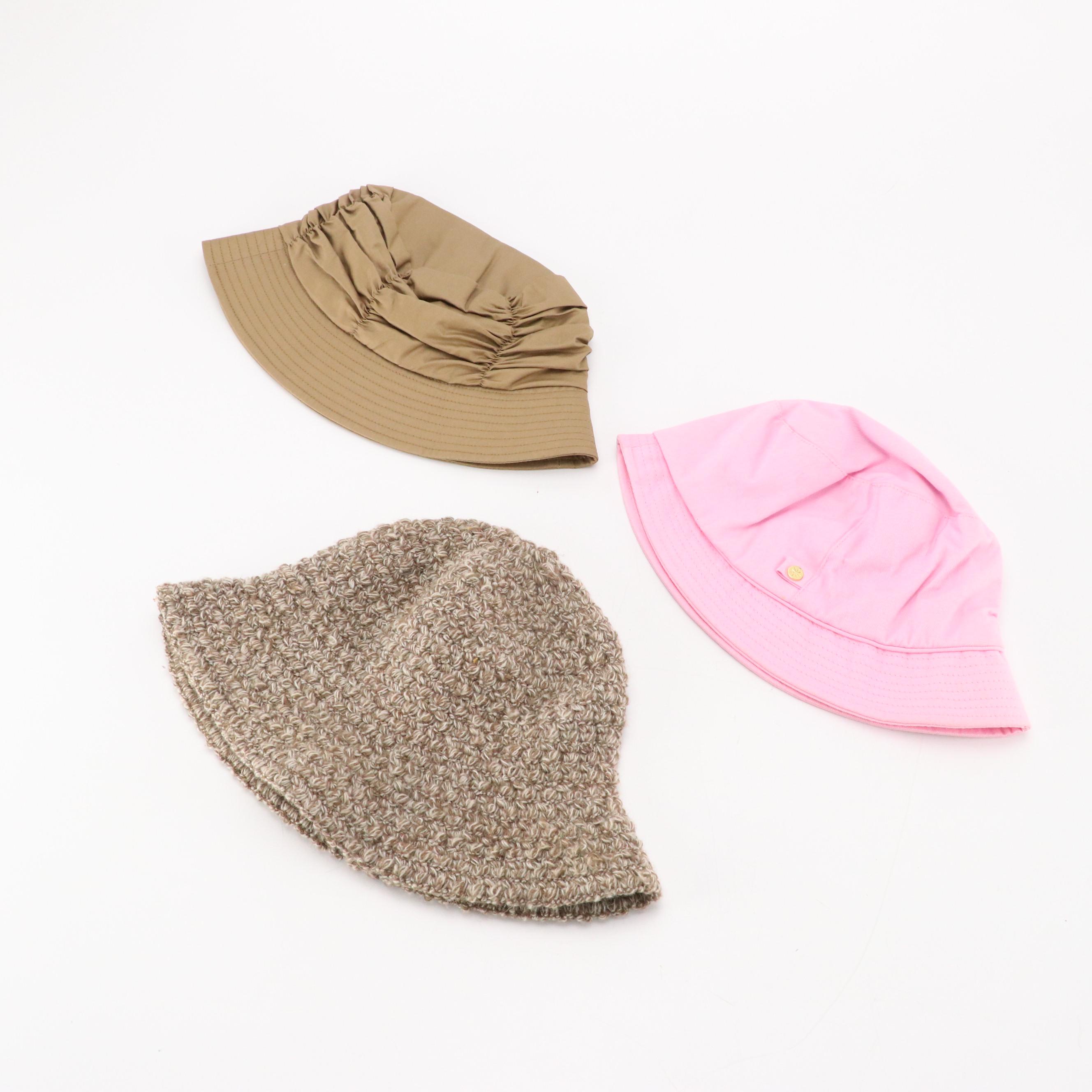 Isaac Mizrahi Cotton Bucket Hats, Other Knit Hats and Peruvian Cone Hat
