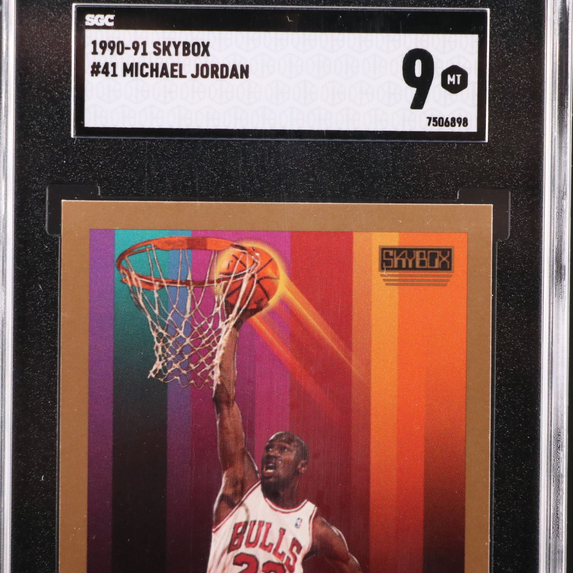 1990-91 Skybox Michael Jordan Chicago Bulls Basketball Card Graded SGC 9