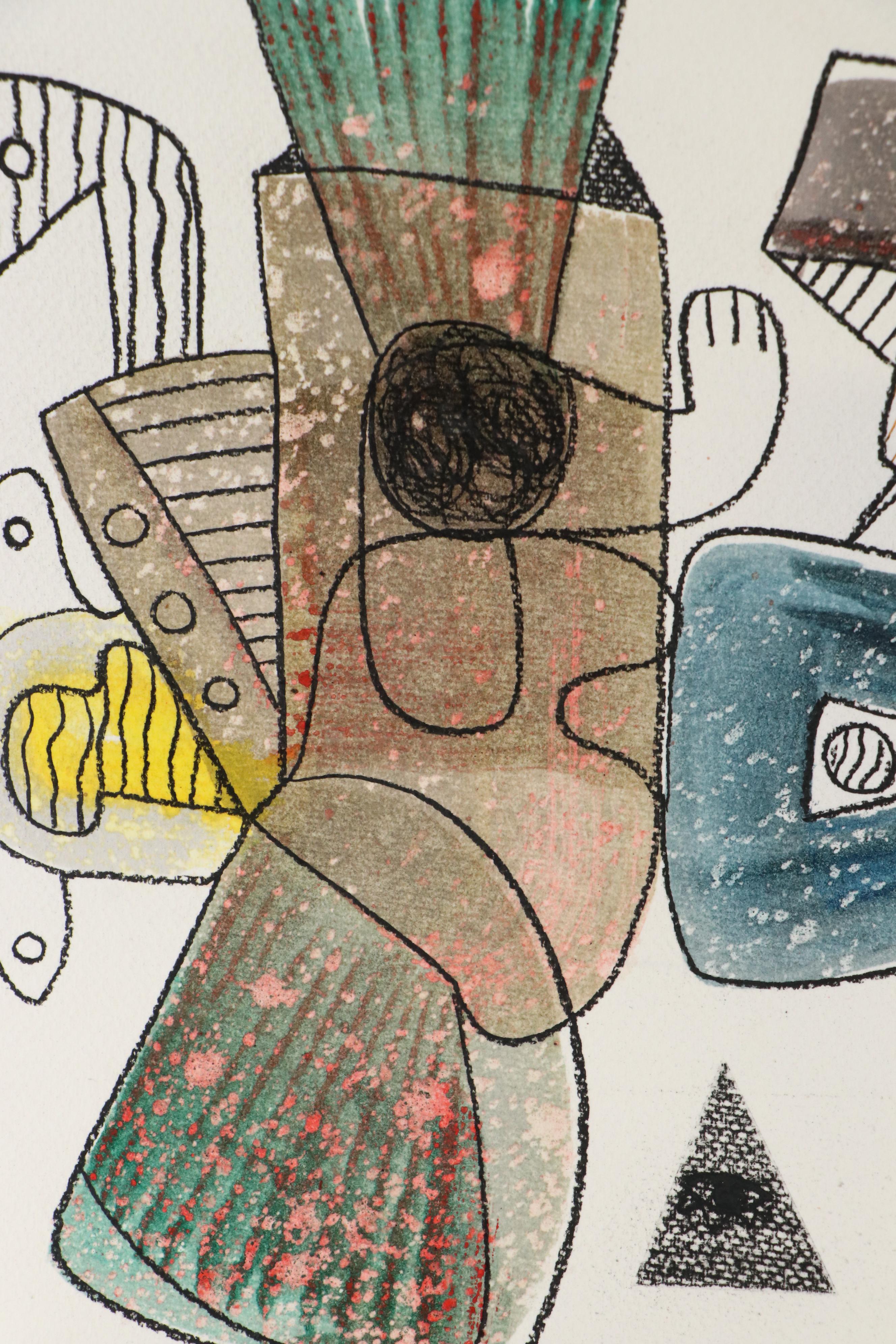 Michel Blázquez Abstract Mixed Media Painting "Untitled Serie #43," 2025