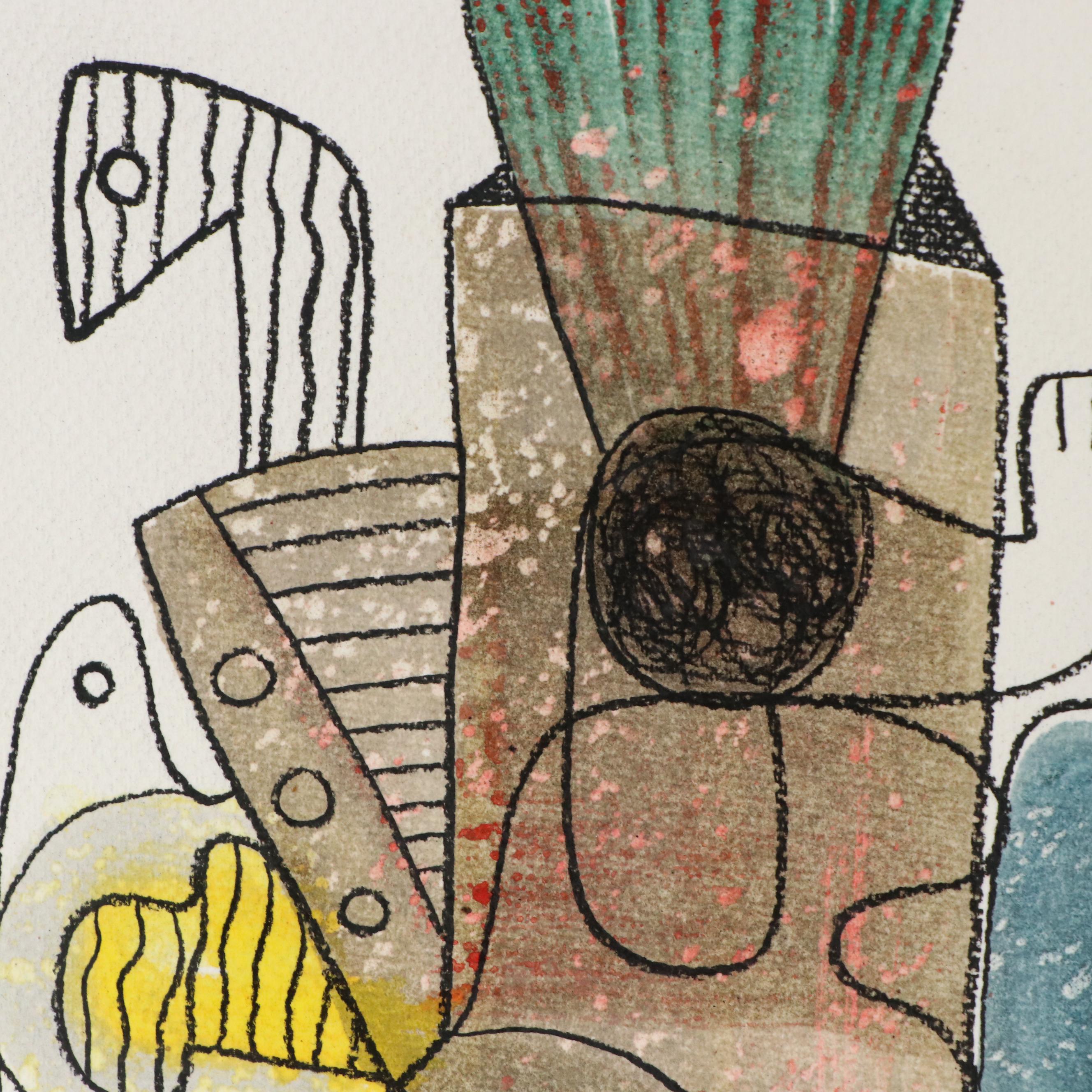 Michel Blázquez Abstract Mixed Media Painting "Untitled Serie #43," 2025