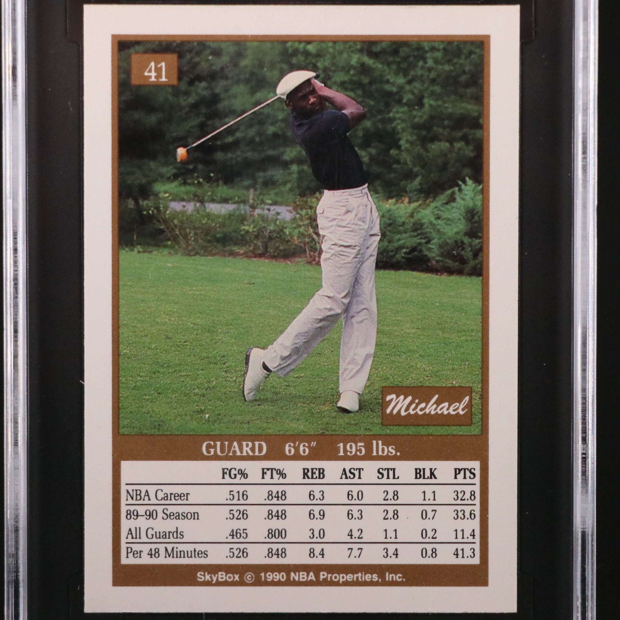 1990-91 Skybox Michael Jordan Chicago Bulls Basketball Card Graded SGC 9