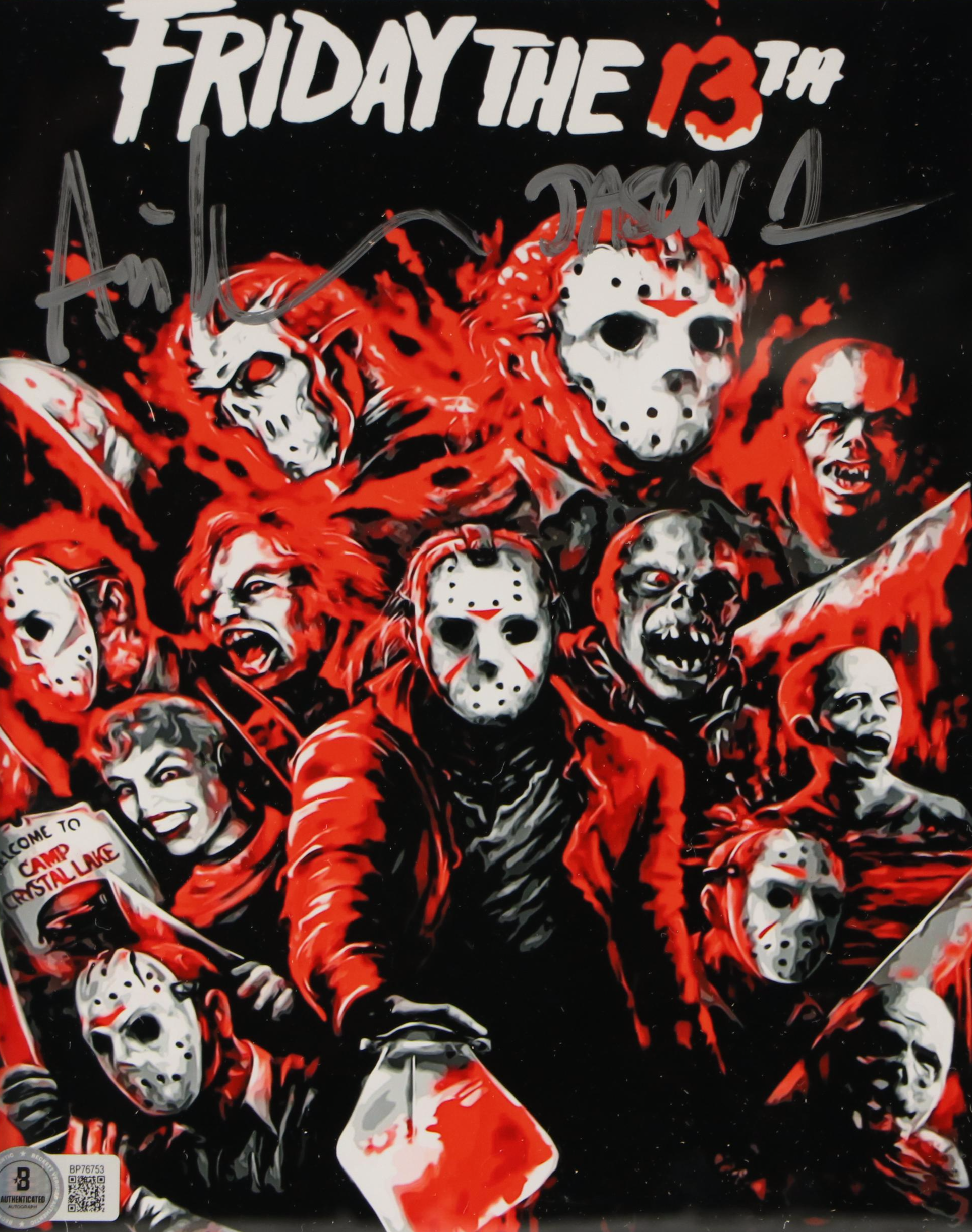 Ari Lehman Signed “Friday The 13th” Print in Matted Frame, Beckett