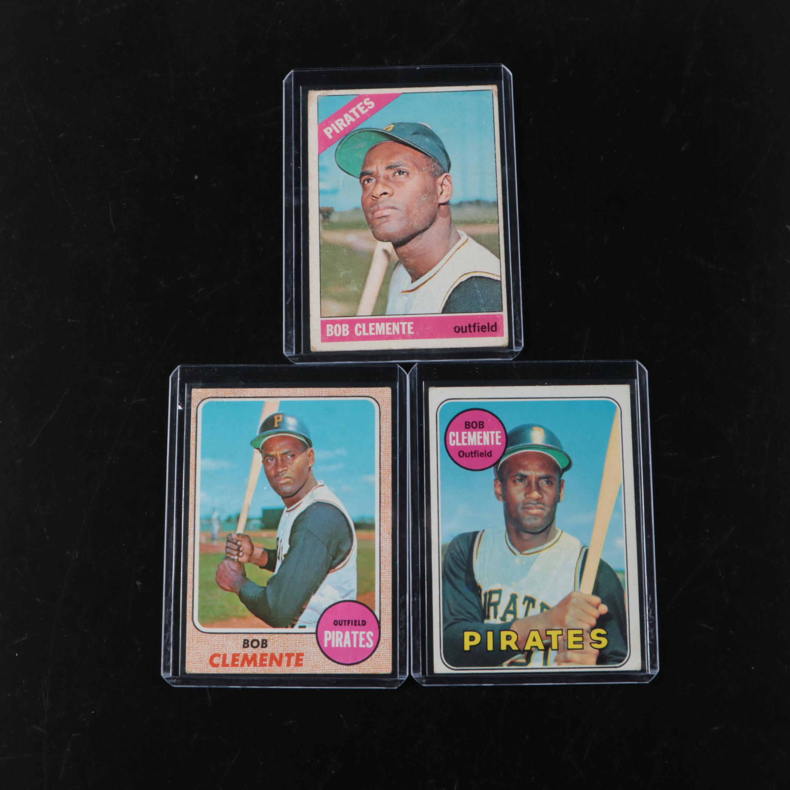 Topps Roberto Clemente Pittsburgh Pirates Baseball Cards, 1960s-1970s
