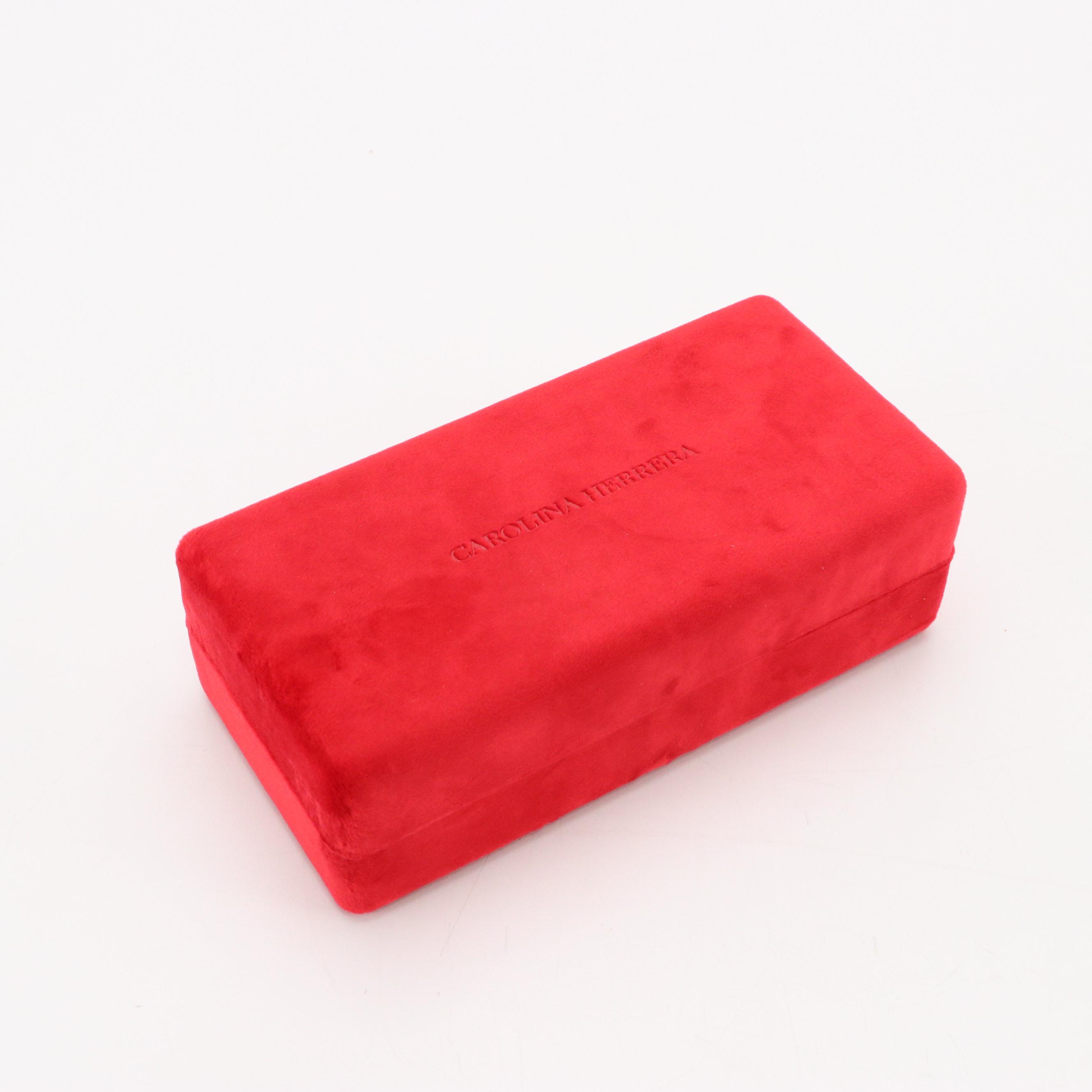 Carolina Herrera CH0030/S Gold & Burgundy Framed Mirrored Sunglasses with Box