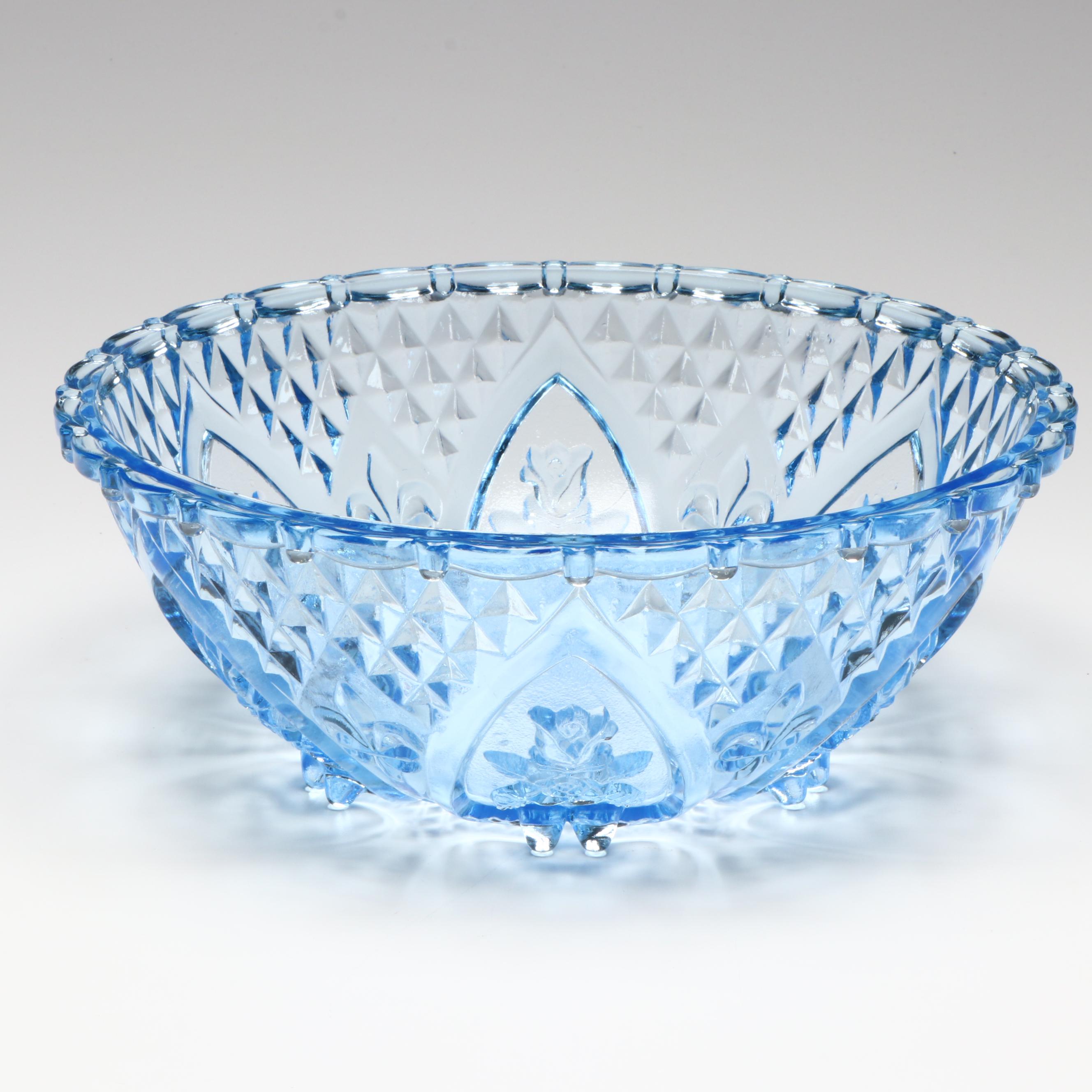 Blue Glass Decorative Bowls