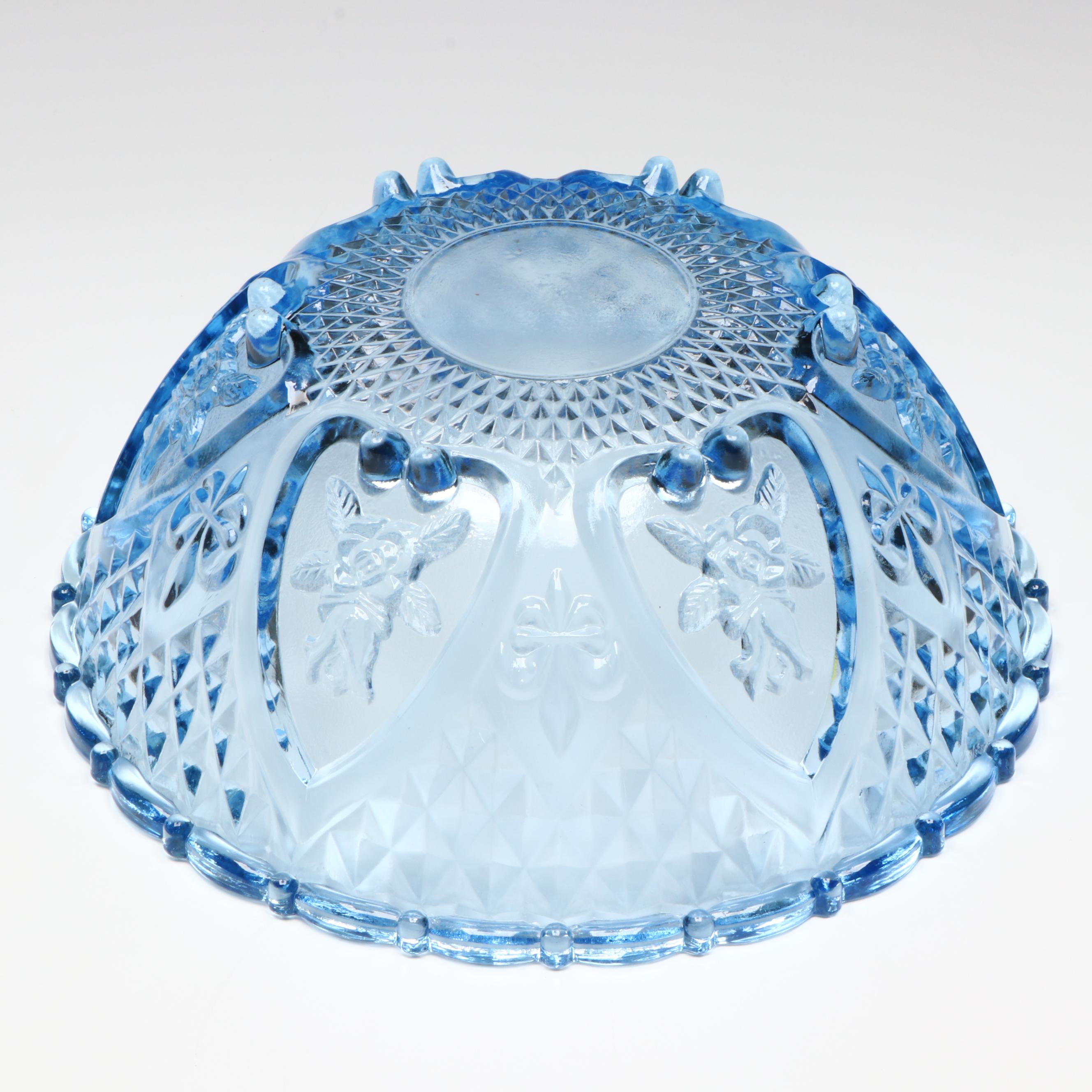 Blue Glass Decorative Bowls