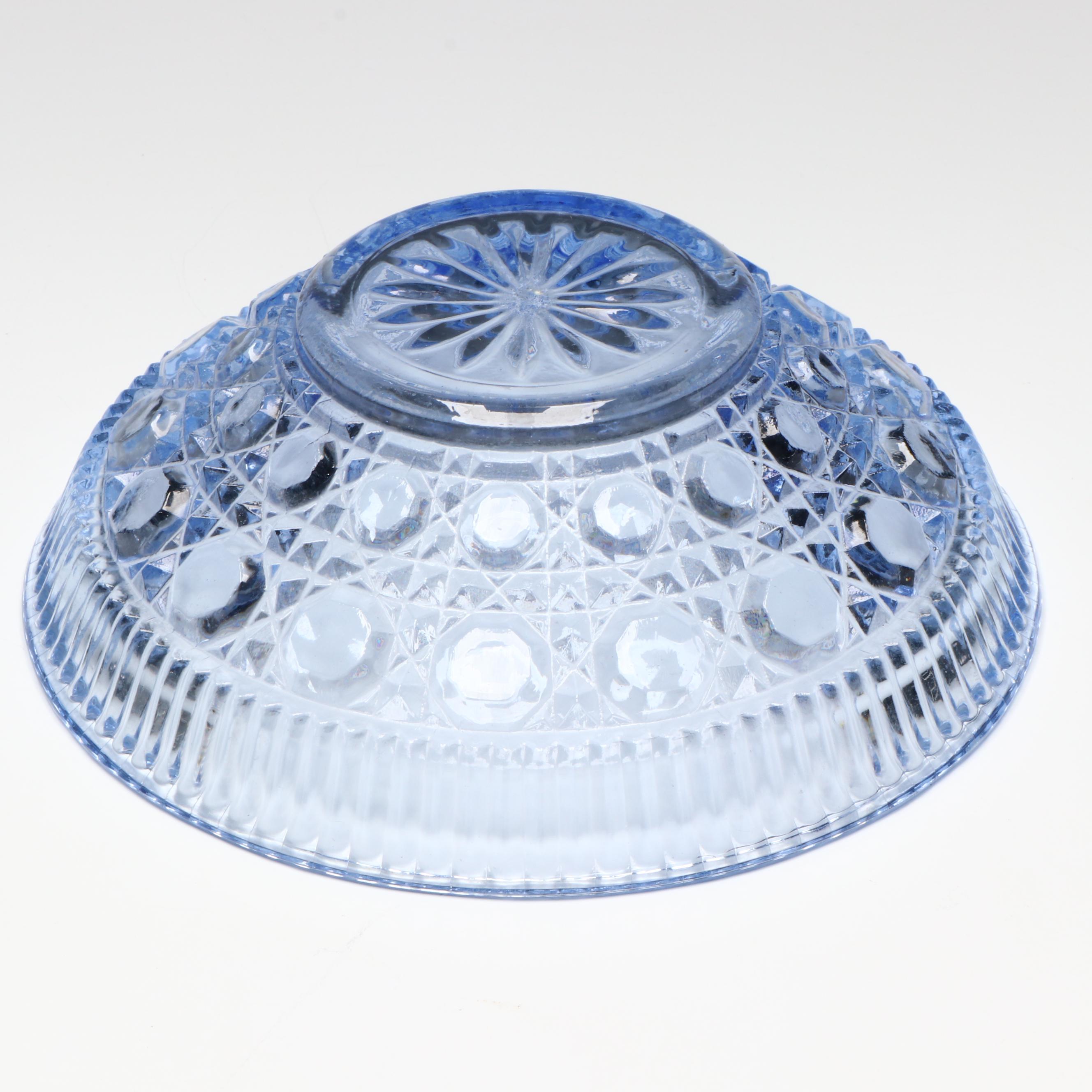 Blue Glass Decorative Bowls