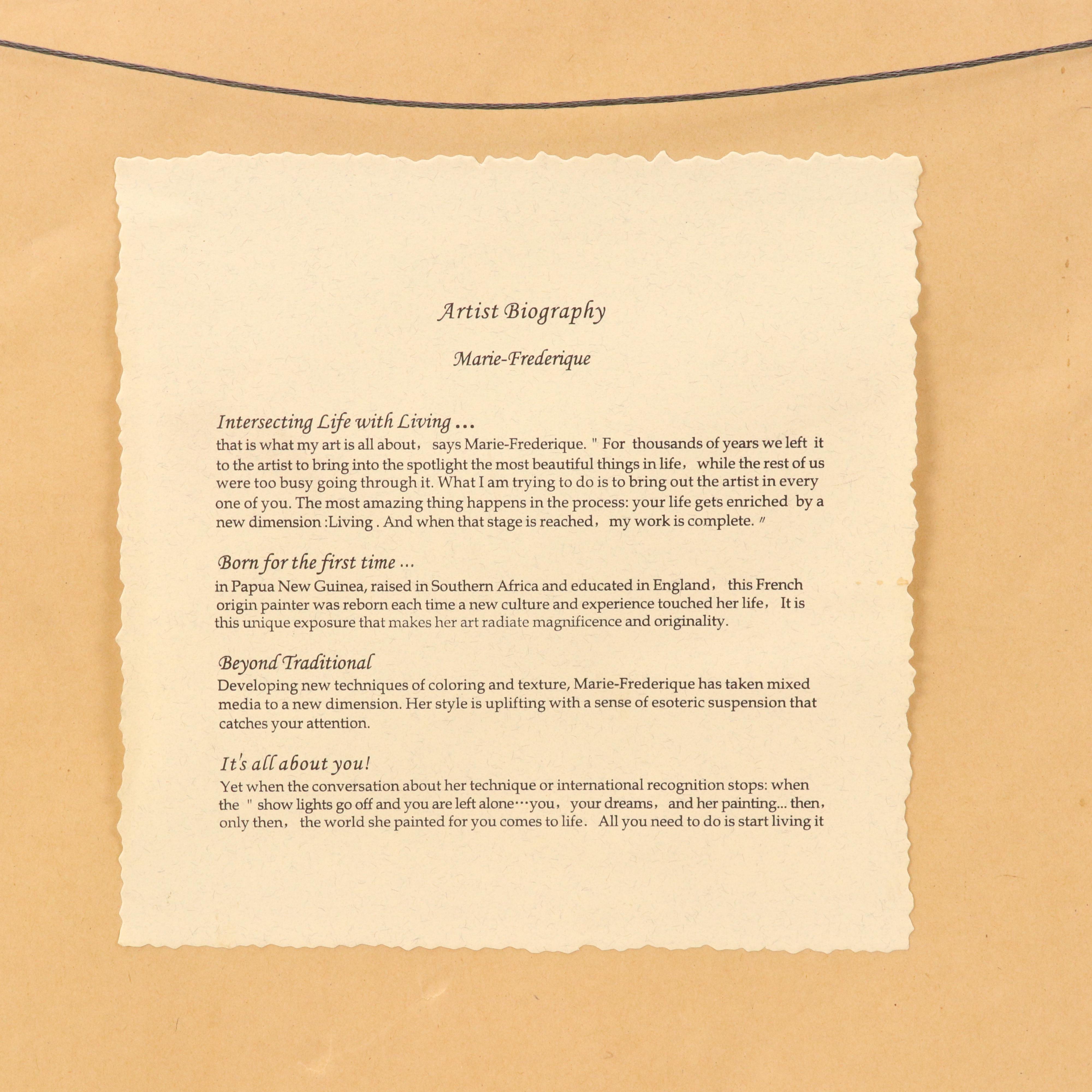 Marie Frédérique Mixed Media Print Assemblage of Medieval Soldier, 21st Century