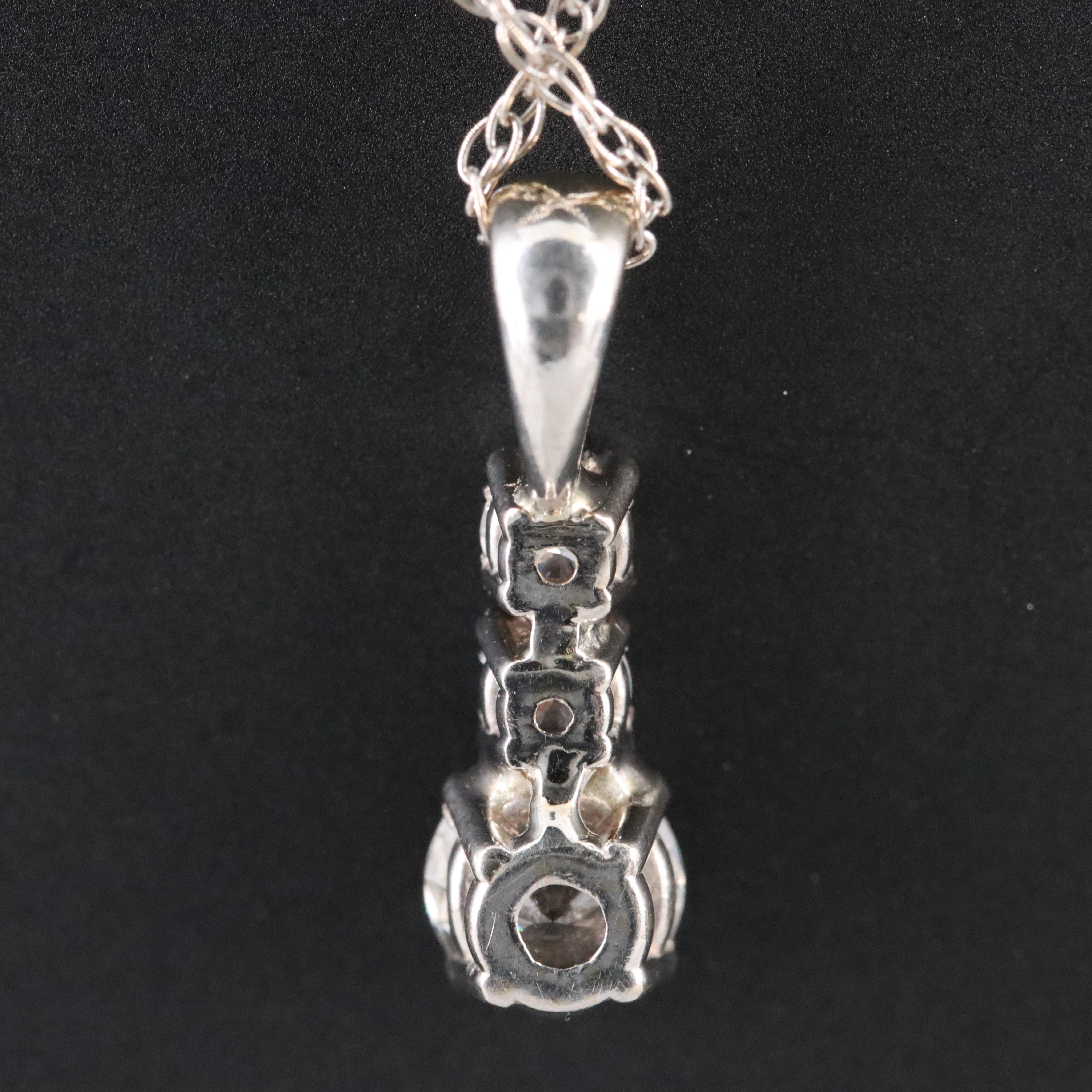 14K 0.77 CTW Diamond Pendant Necklace