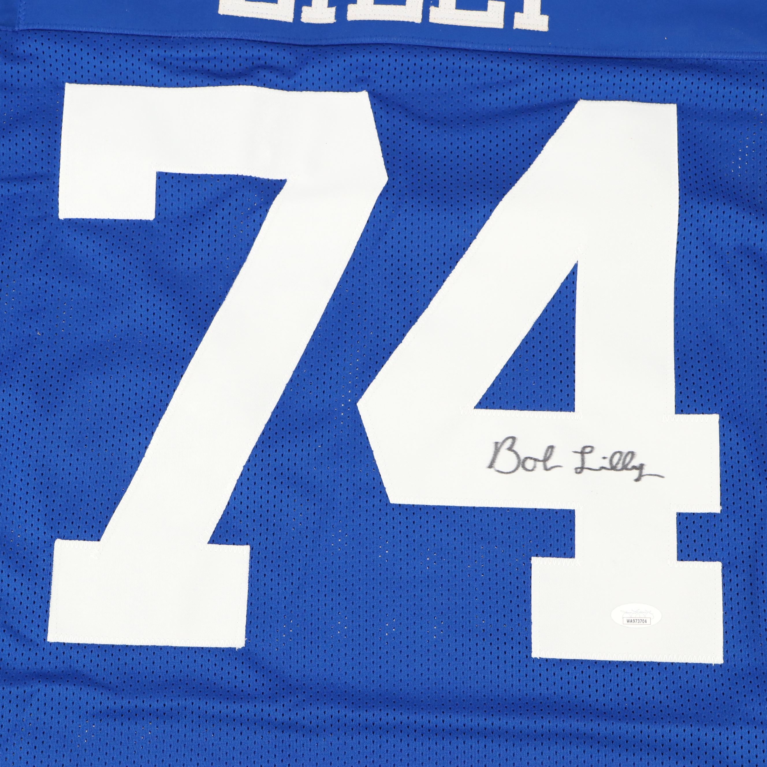 Bob Lilly Signed Dallas Cowboys Football Jersey, JSA