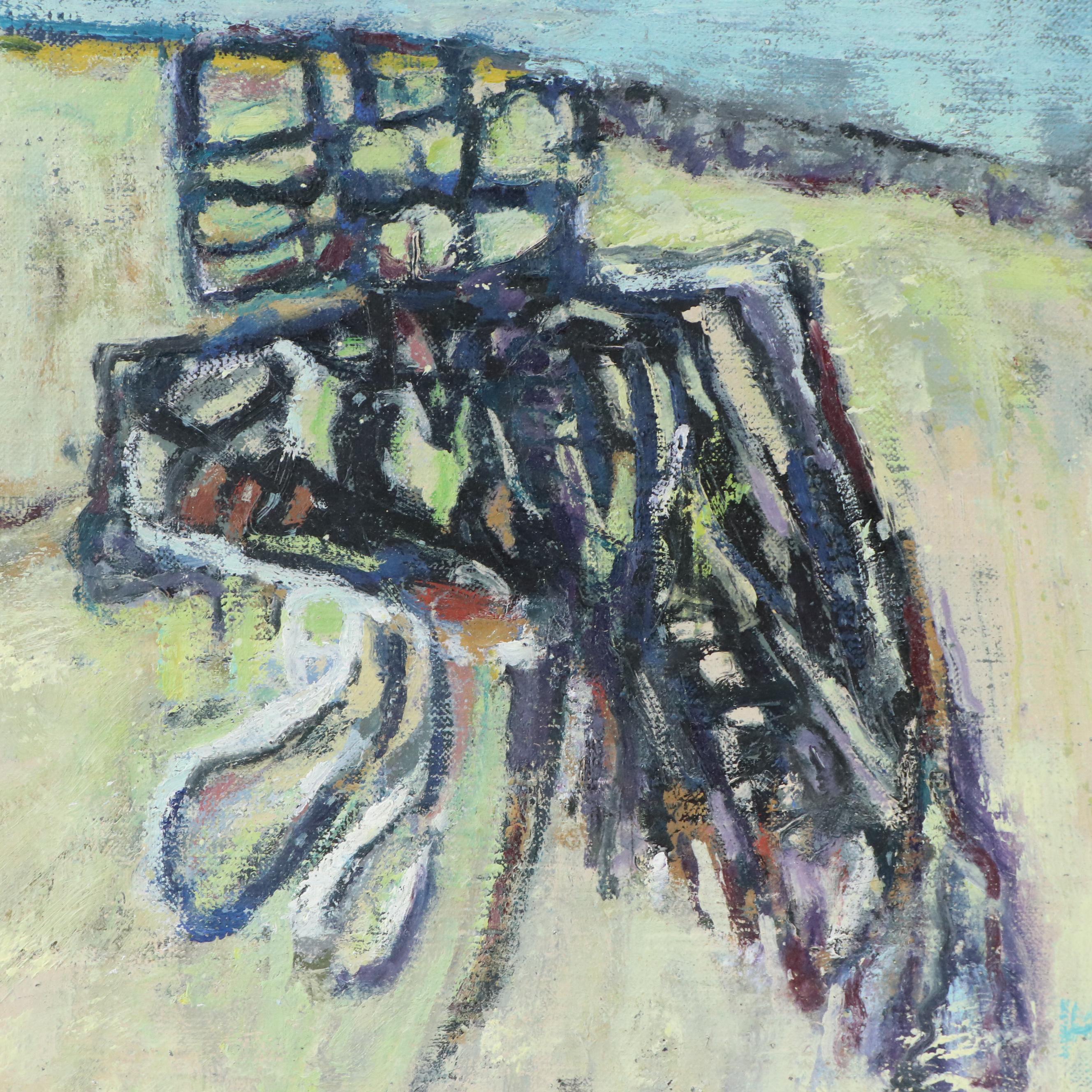 Megan Hinton Abstract Oil Painting "Twist," 2016