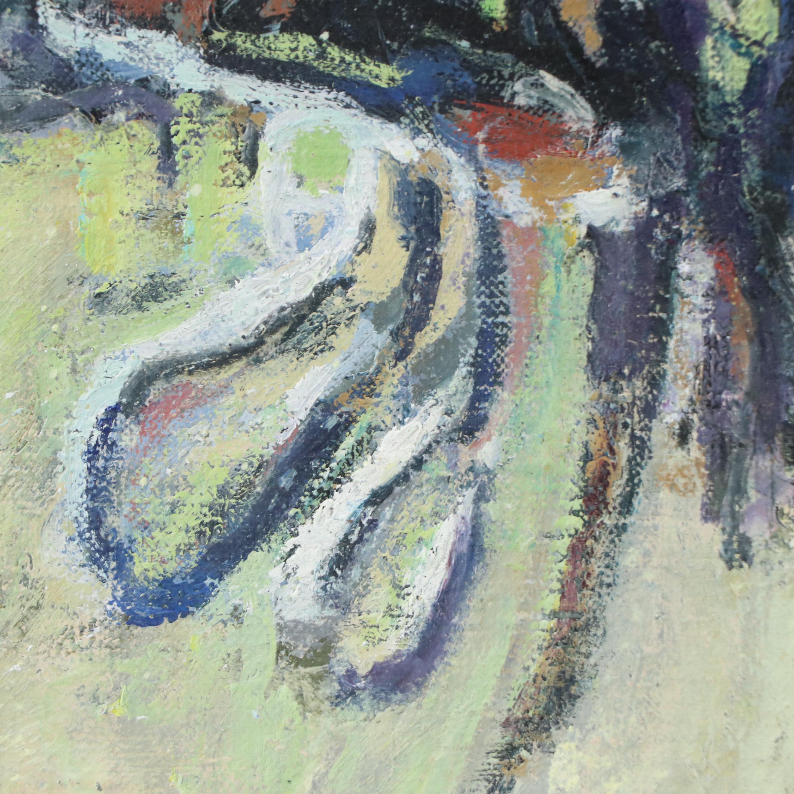 Megan Hinton Abstract Oil Painting "Twist," 2016