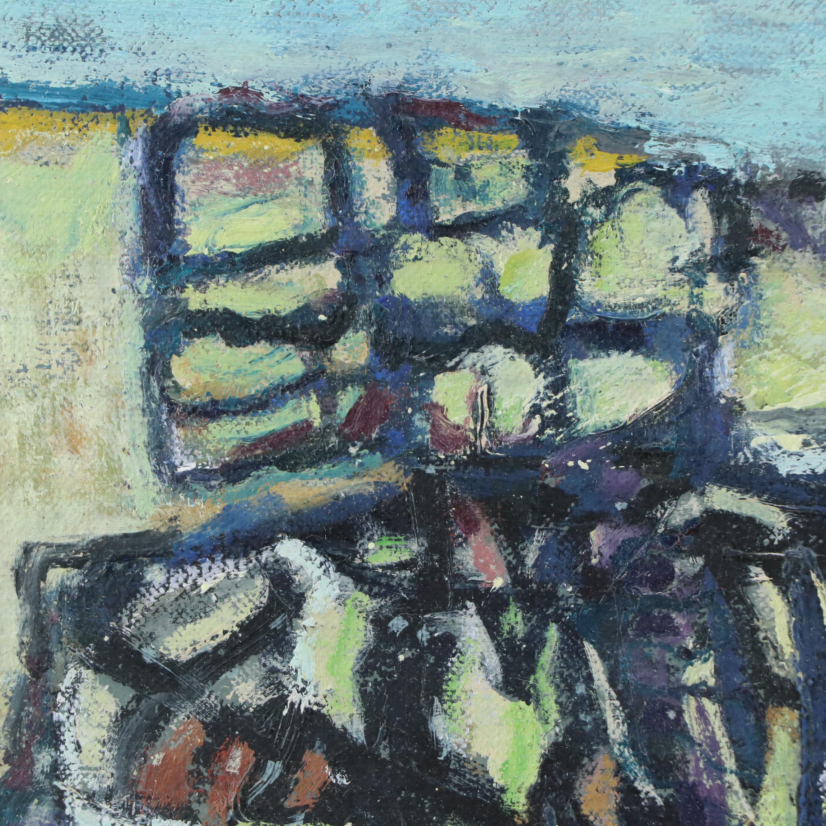 Megan Hinton Abstract Oil Painting "Twist," 2016