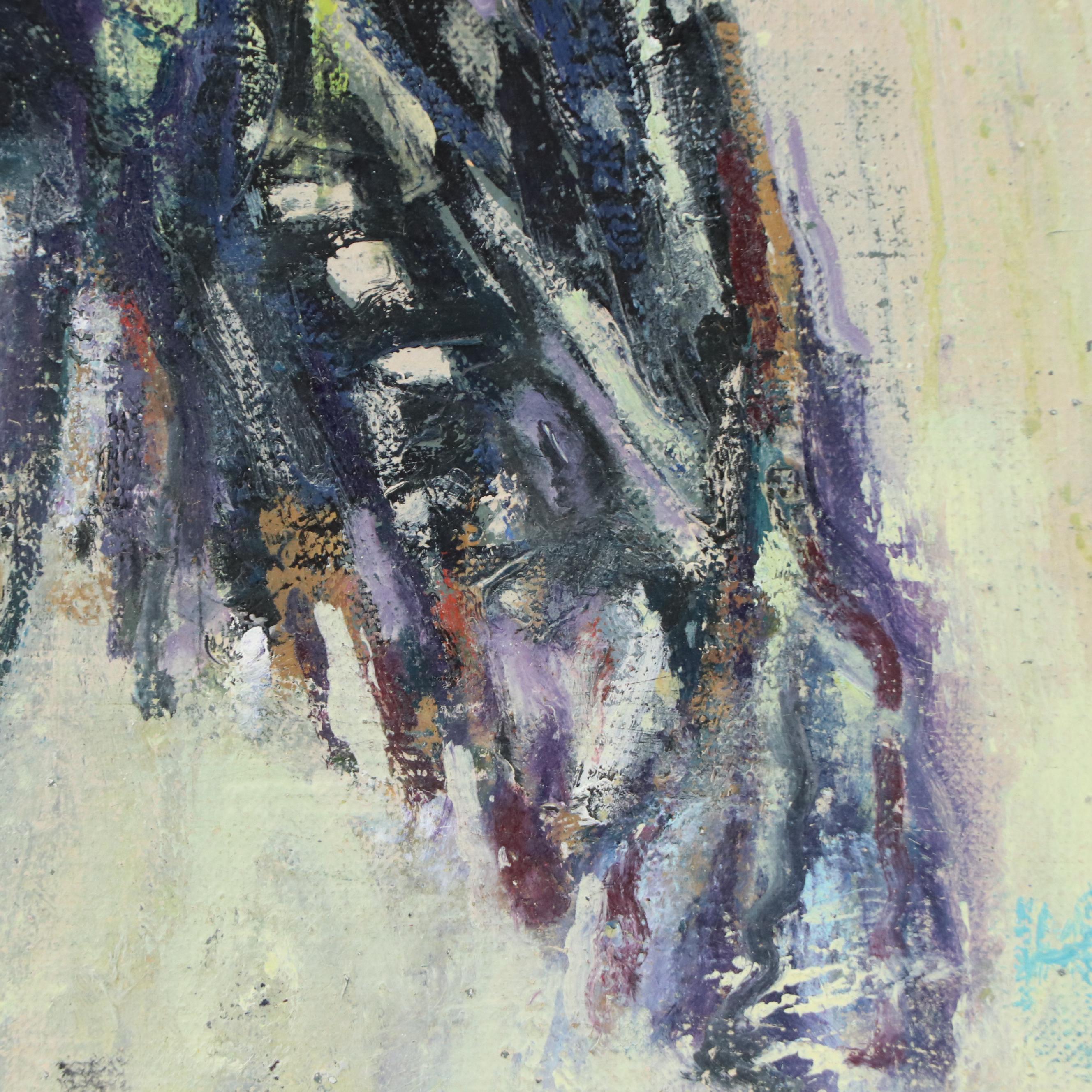 Megan Hinton Abstract Oil Painting "Twist," 2016