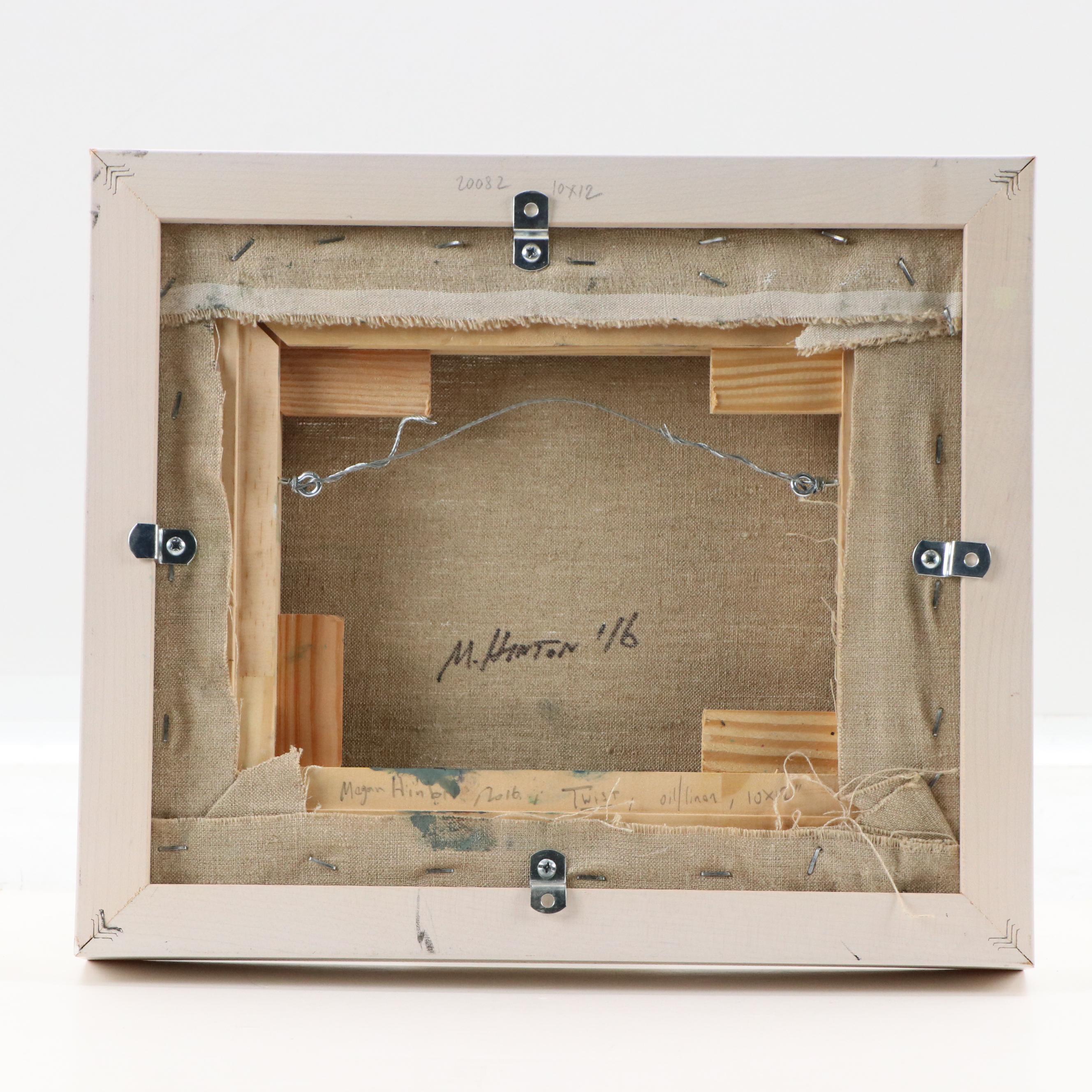 Megan Hinton Abstract Oil Painting "Twist," 2016