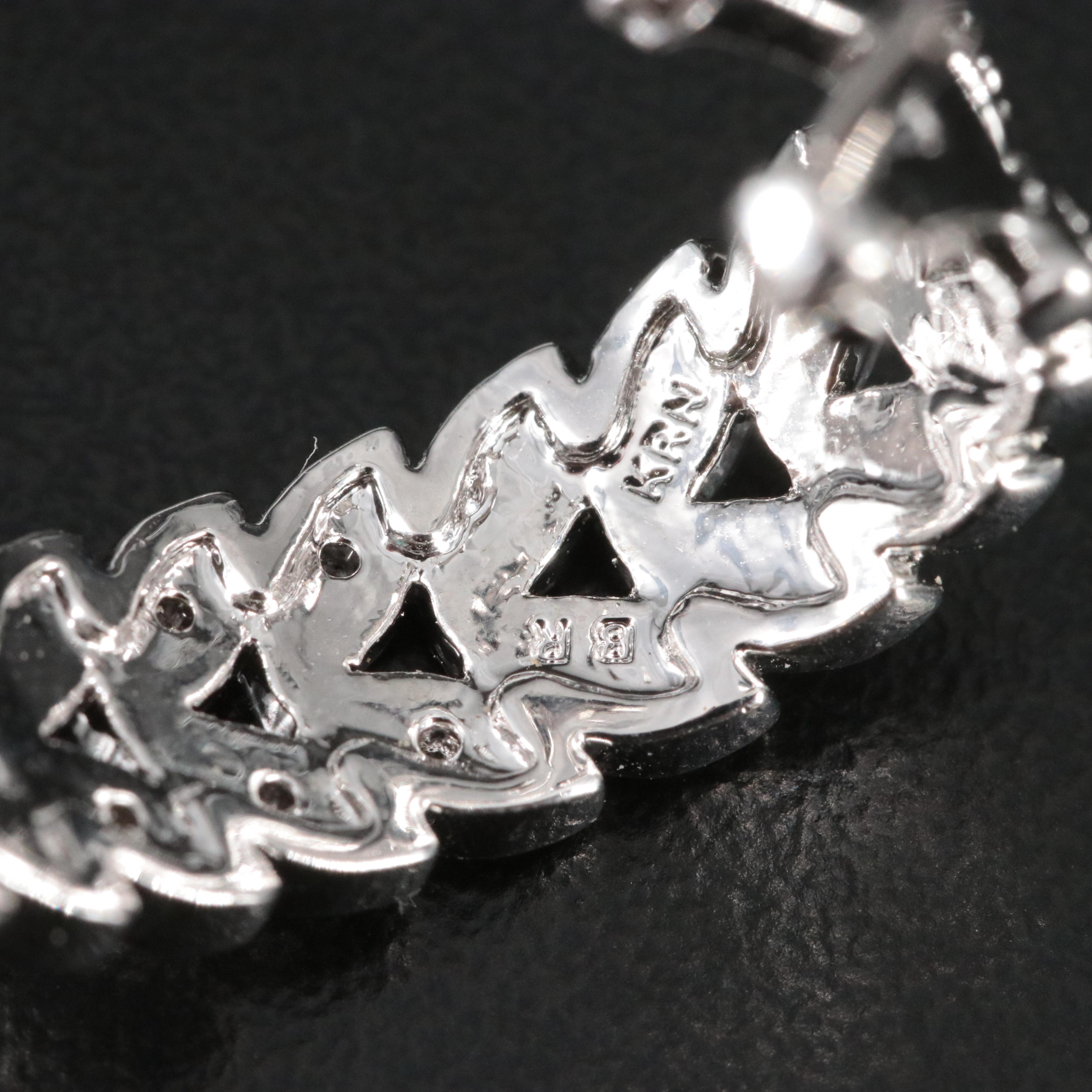 Diamond Laurel J Hoop Earrings