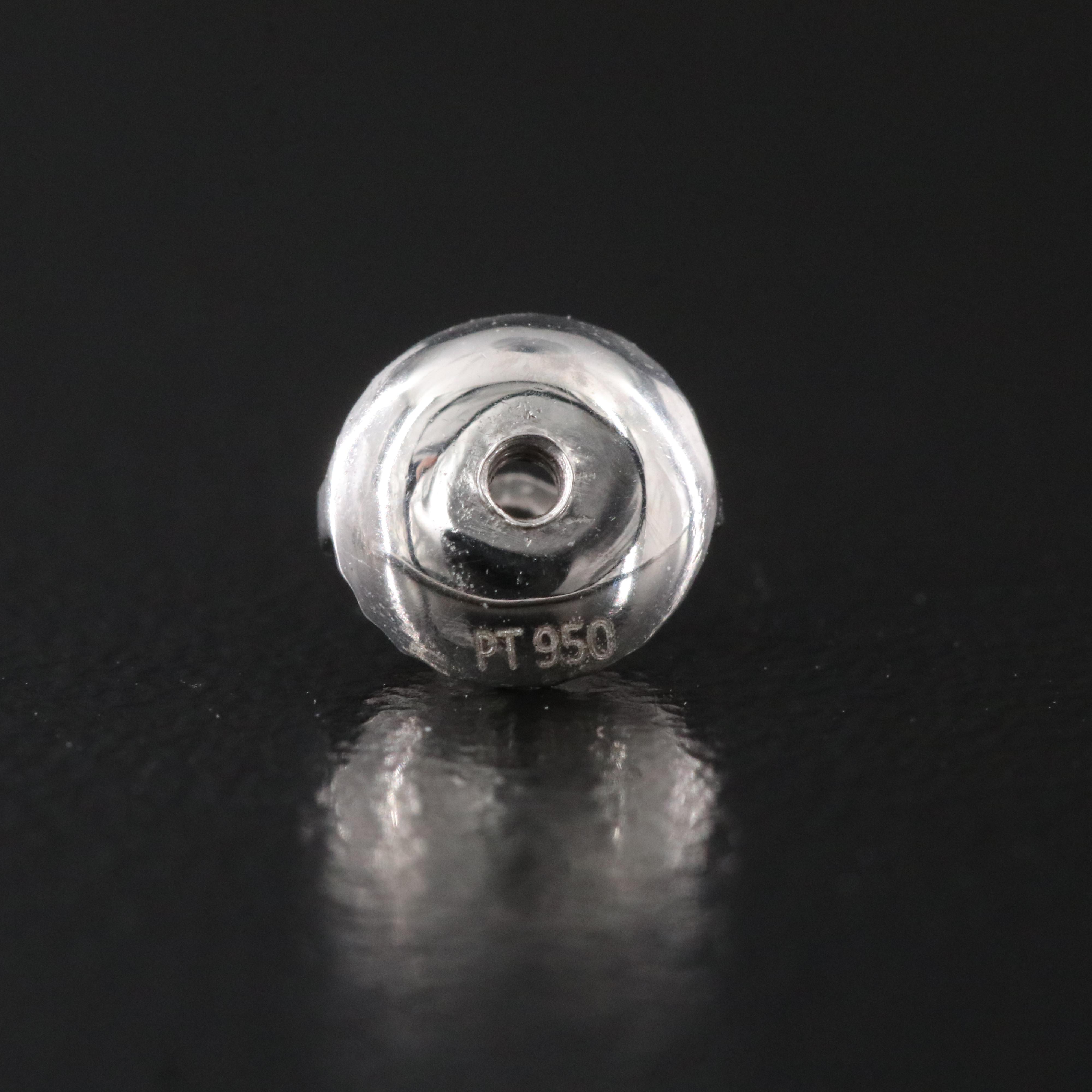 Platinum 9.03 CTW Lab Grown Diamond Line Earrings